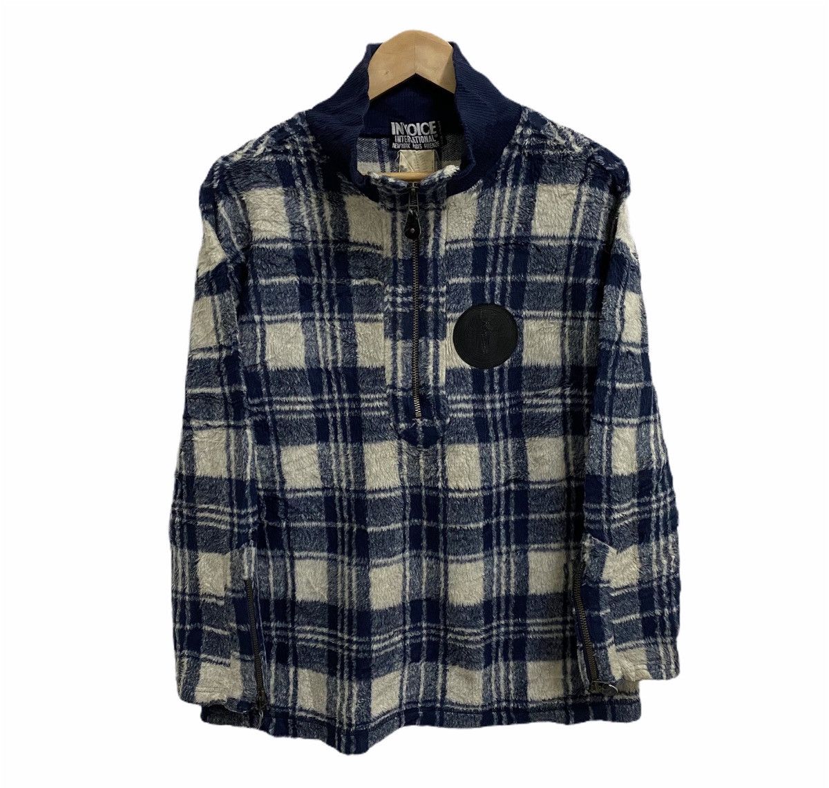 Japanese Brand × Vintage Vintage INVOICE Japanese Brand Fleece Half Zipper Pullover Size US L / EU 52-54 / 3 - 1 Thumbnail