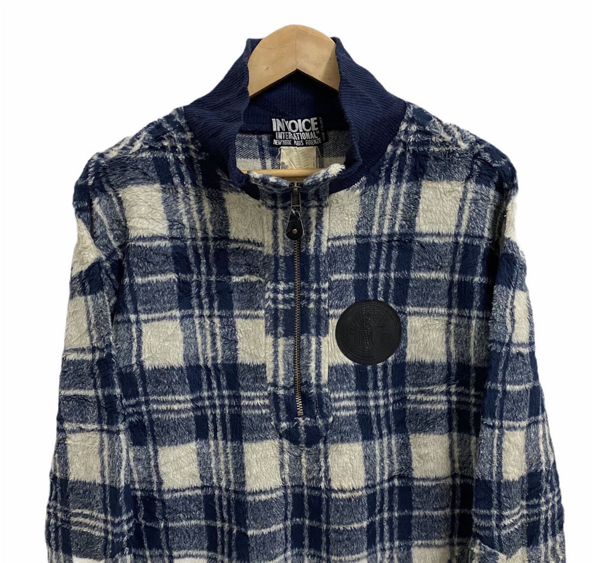 Japanese Brand × Vintage Vintage INVOICE Japanese Brand Fleece Half Zipper Pullover Size US L / EU 52-54 / 3 - 3 Thumbnail