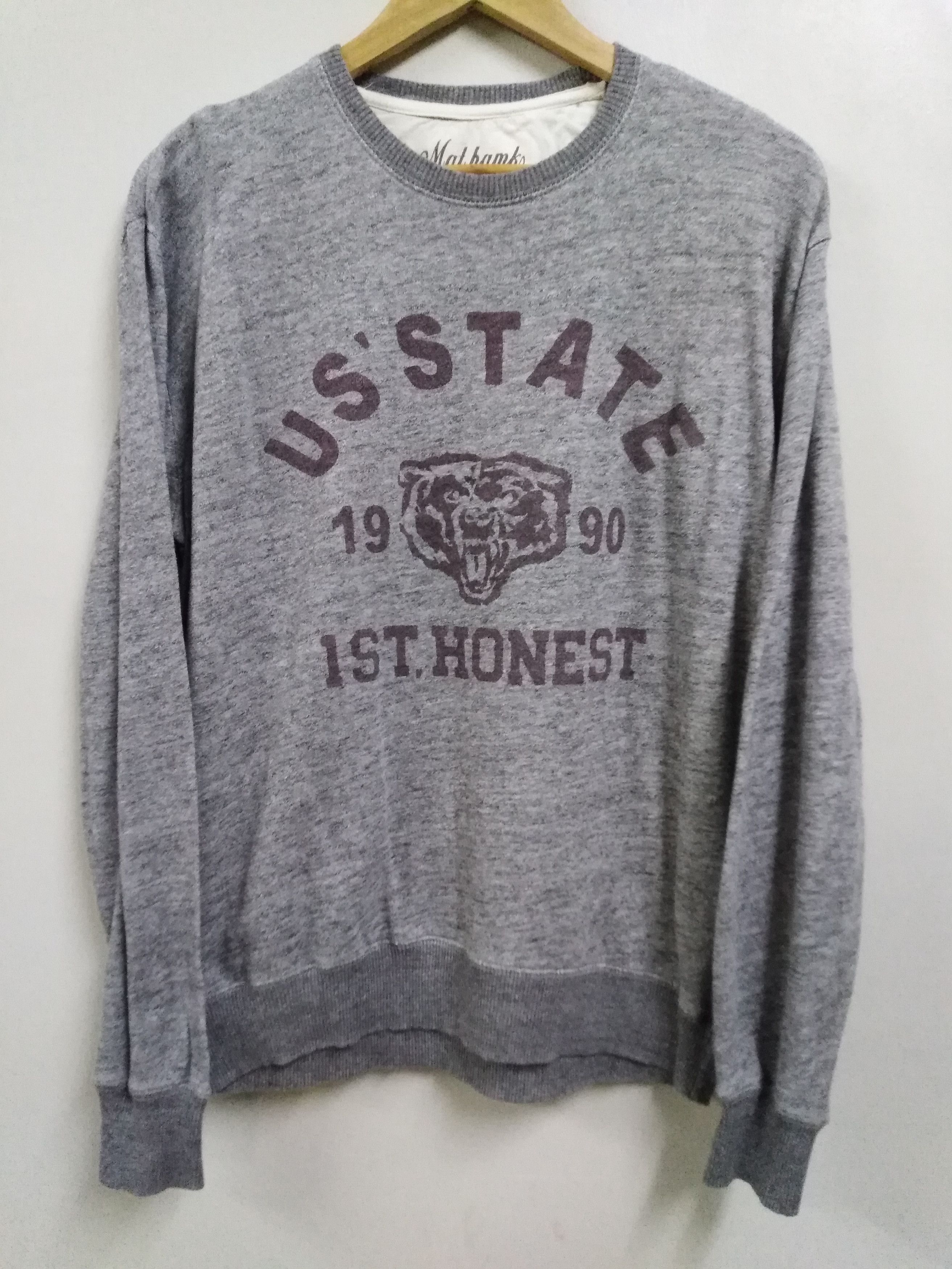 Vintage Vintage Mat Hamk U. S State Sweatshirt Size US L / EU 52-54 / 3 - 1 Thumbnail