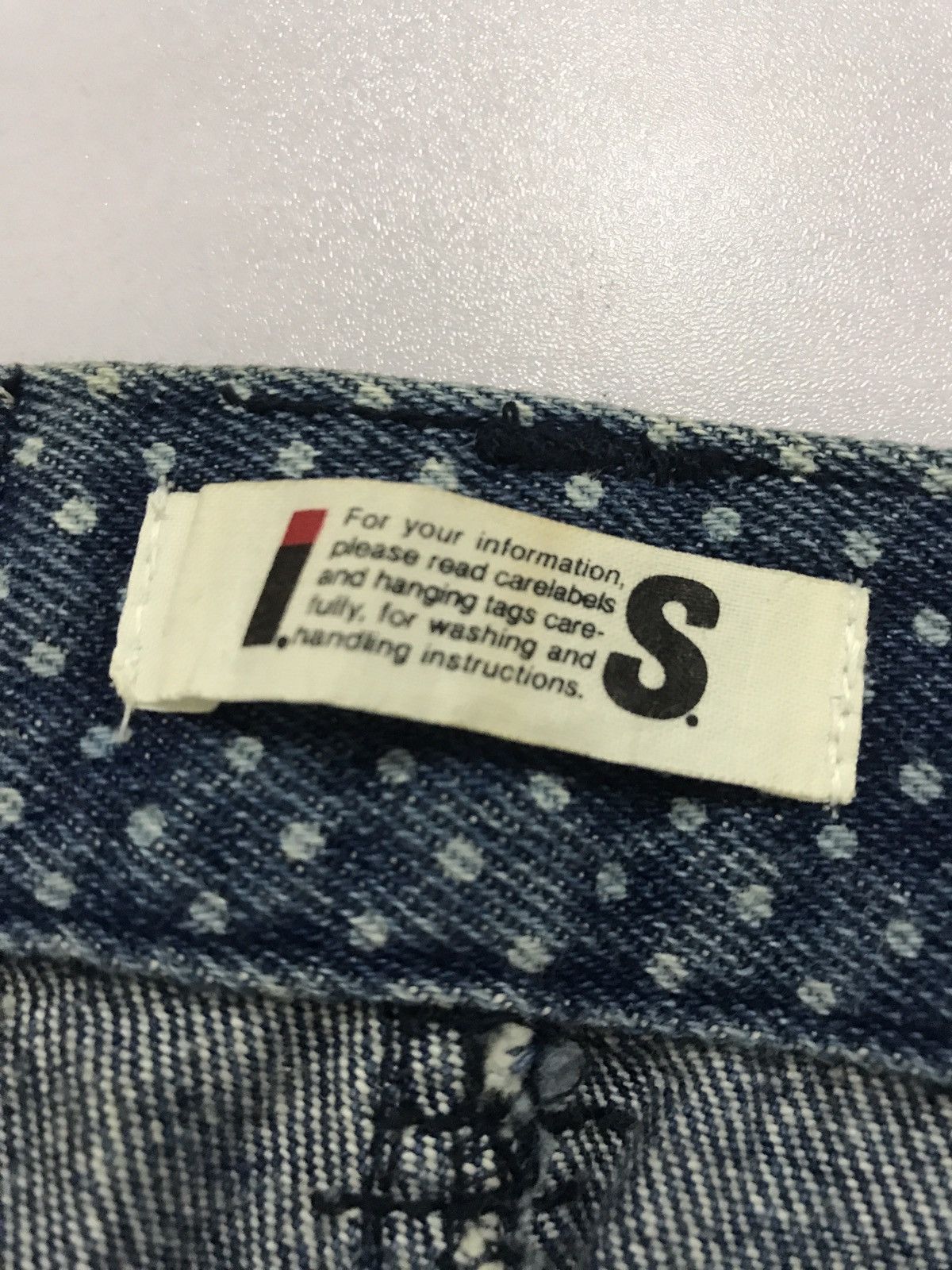 Issey Miyake Vintage Issey Miyake Polkadot Jeans Size 23" - 13 Thumbnail