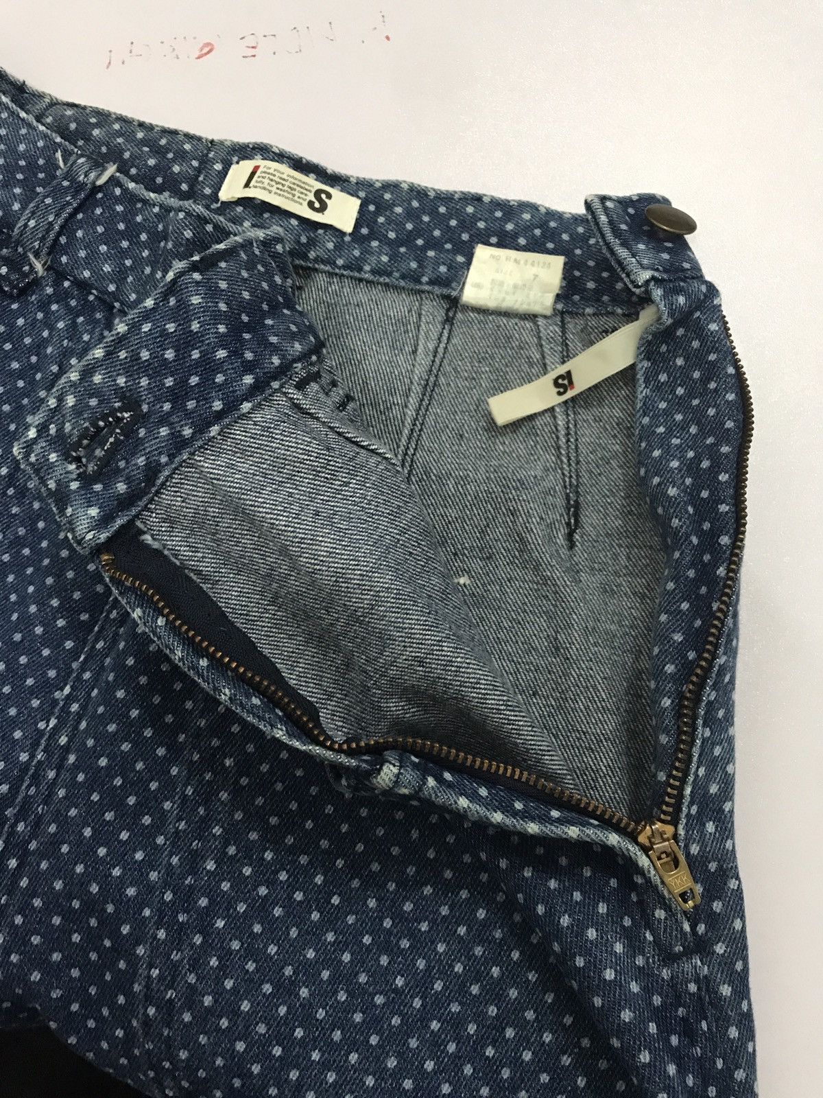 Issey Miyake Vintage Issey Miyake Polkadot Jeans Size 23" - 9 Thumbnail
