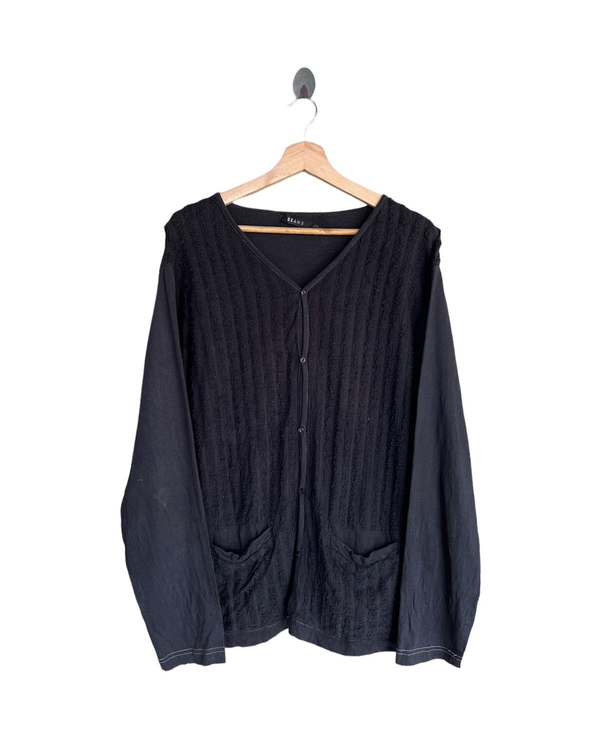 Beams Plus Beams Japan Distressed Cardigan Jacket Size US L / EU 52-54 / 3 - 1 Thumbnail