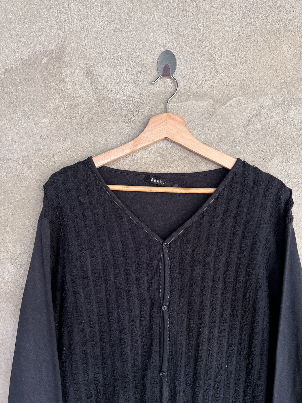 Beams Plus Beams Japan Distressed Cardigan Jacket Size US L / EU 52-54 / 3 - 3 Thumbnail