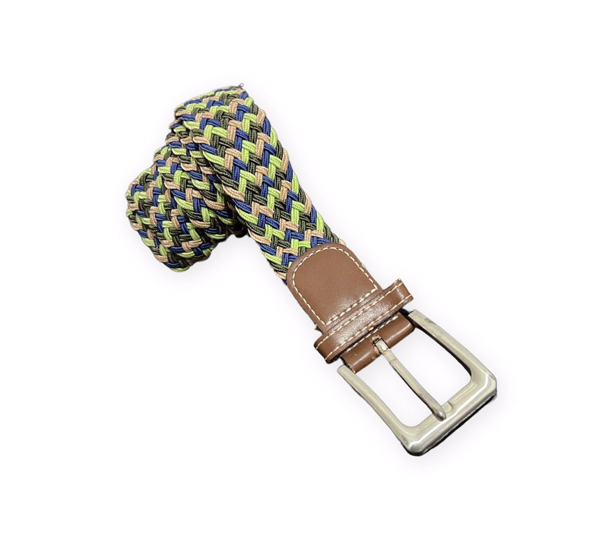 image of Buckle Braided Canvas Belt, Men's