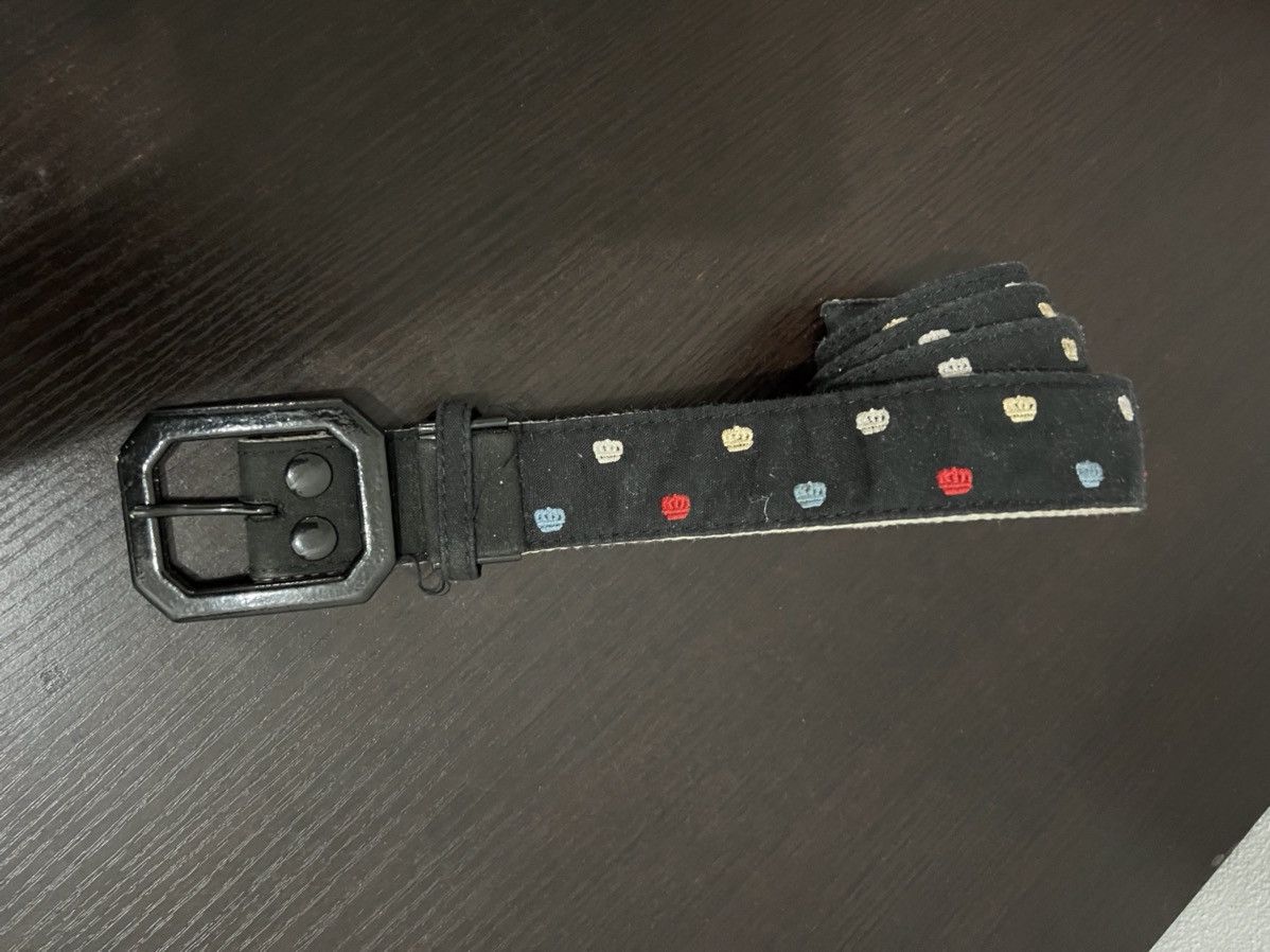 Vintage Crown Design Fullprint Canvas Belt Size ONE SIZE - 2 Thumbnail