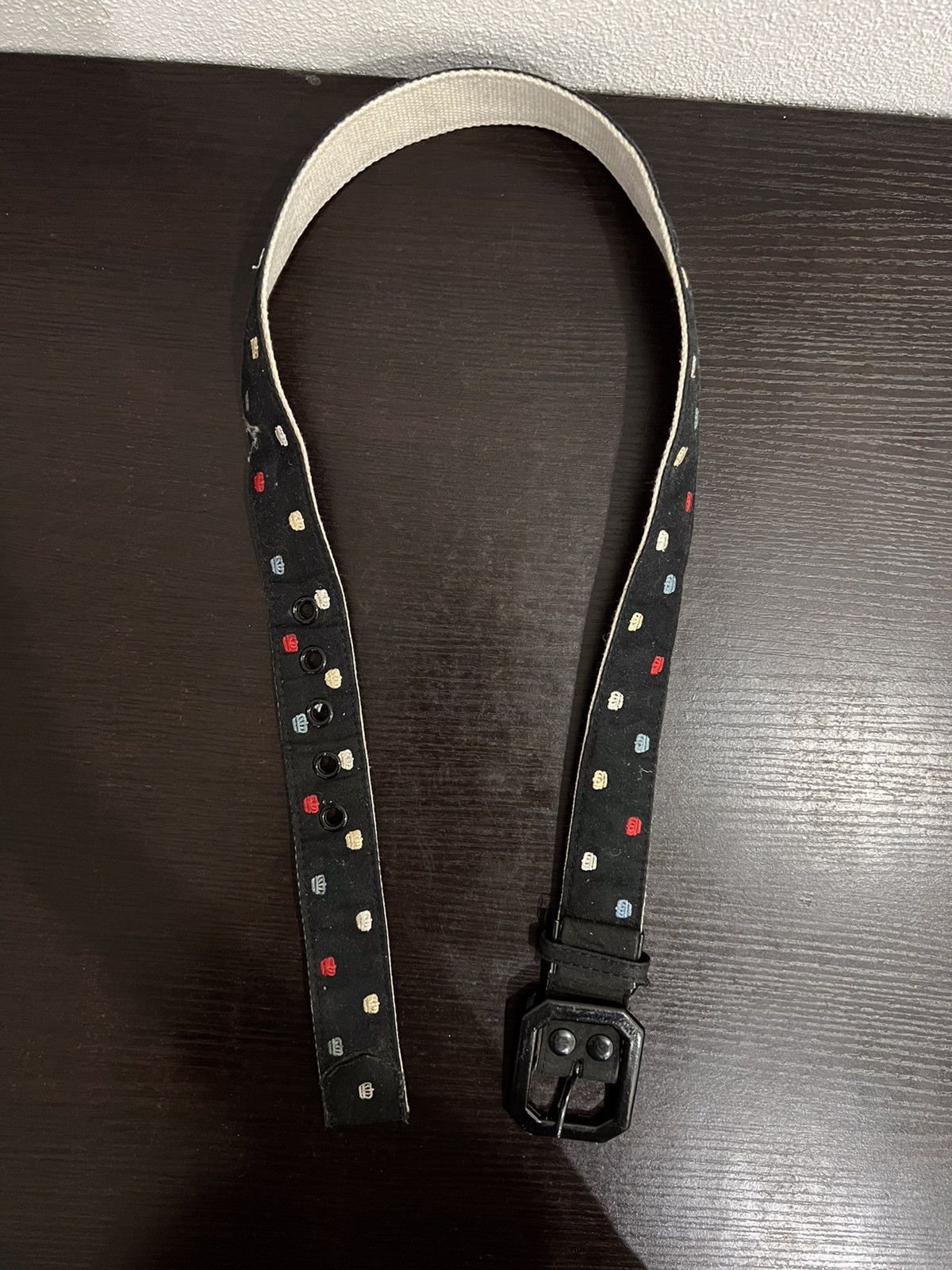 Vintage Crown Design Fullprint Canvas Belt Size ONE SIZE - 6 Thumbnail