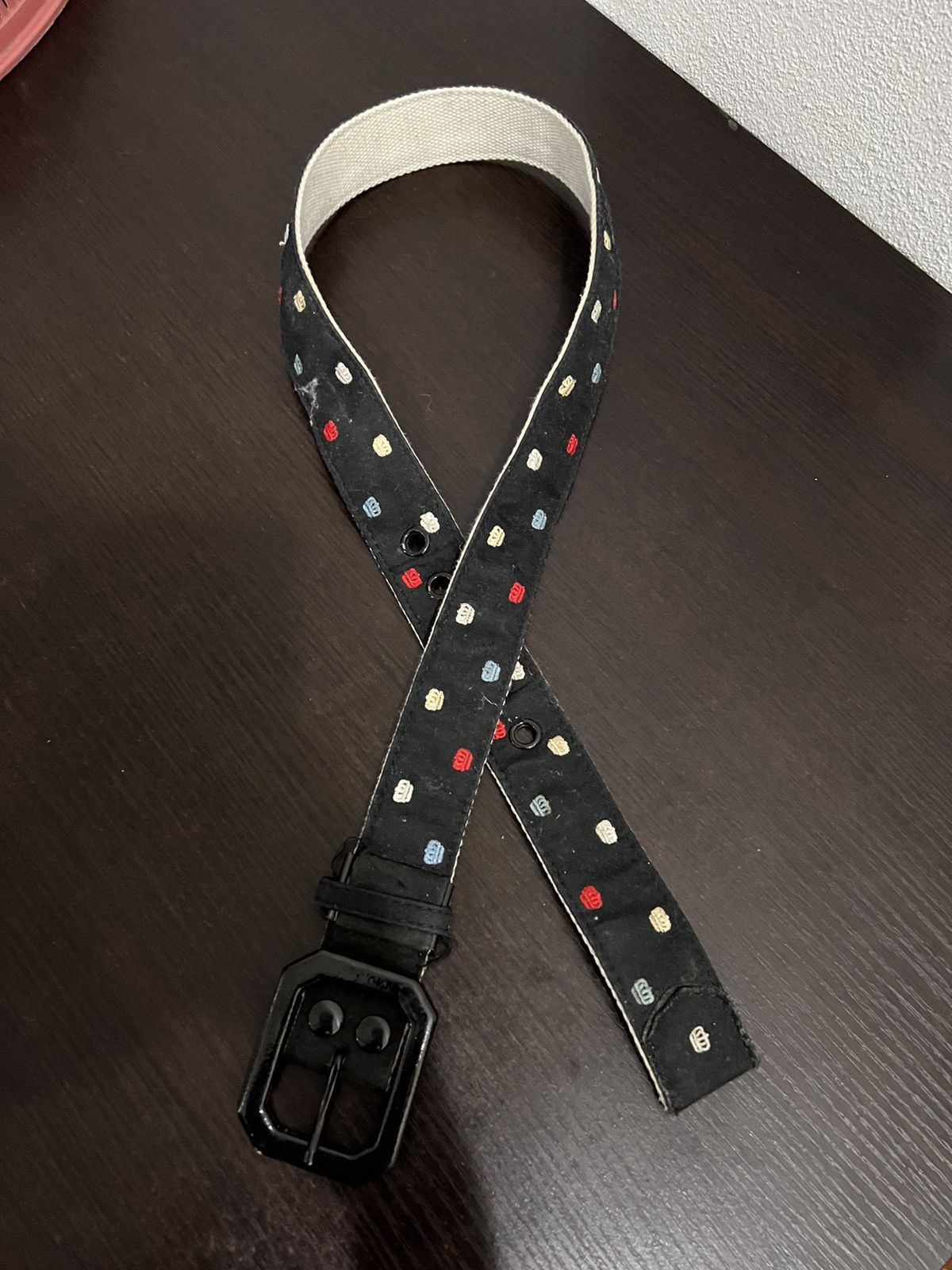 Vintage Crown Design Fullprint Canvas Belt Size ONE SIZE - 10 Thumbnail