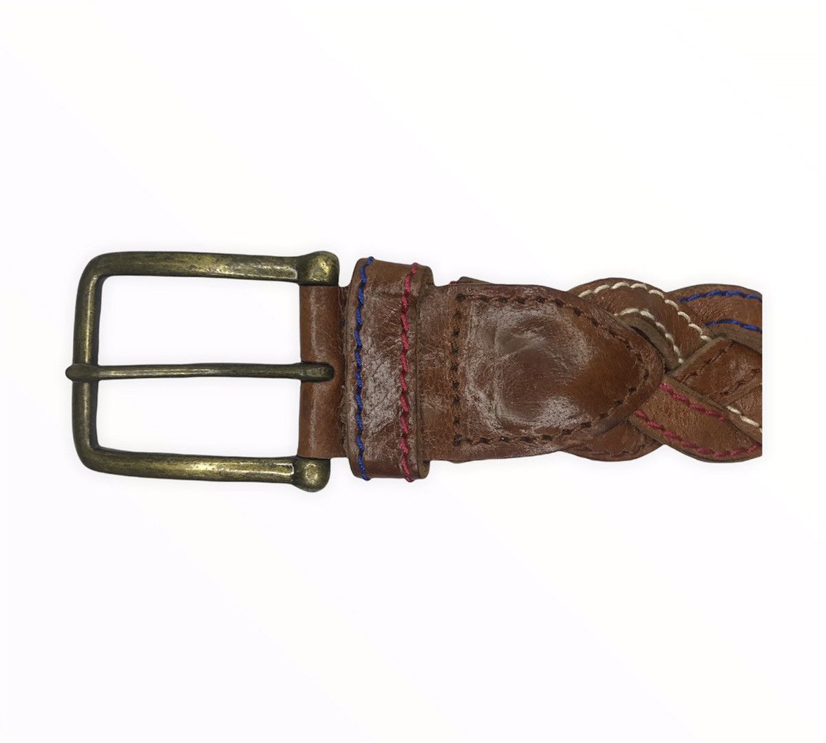 Japanese Brand Japanese Brand Solid Grass Leather Buckle Belt Size ONE SIZE - 4 Thumbnail