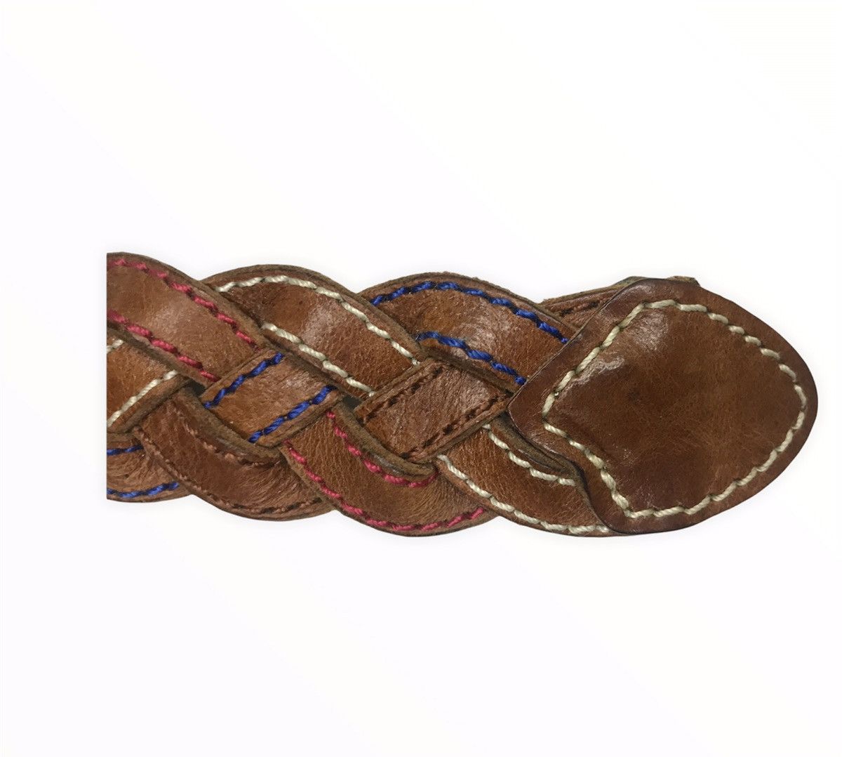 Japanese Brand Japanese Brand Solid Grass Leather Buckle Belt Size ONE SIZE - 7 Thumbnail