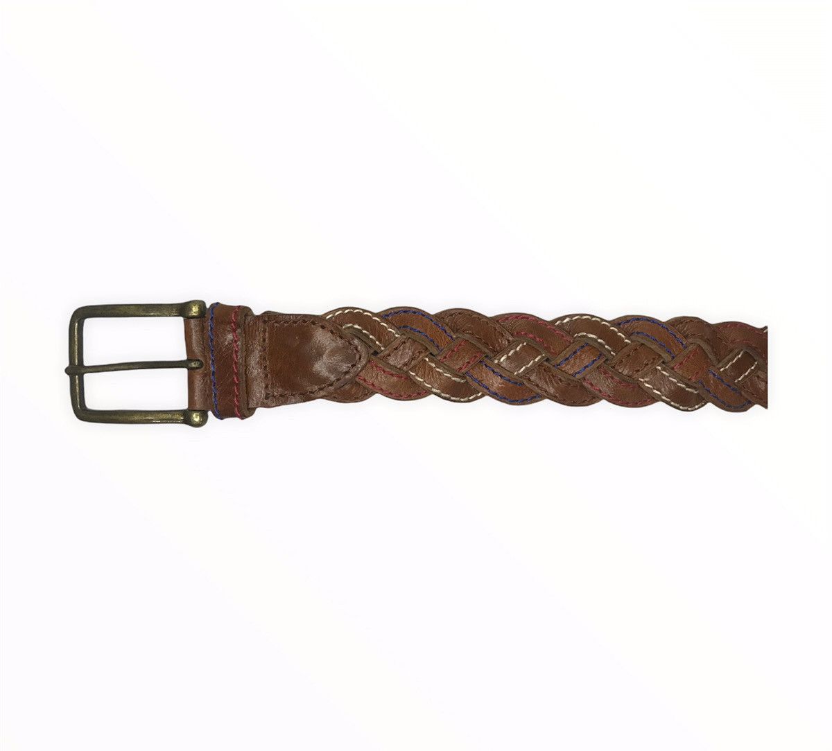 Japanese Brand Japanese Brand Solid Grass Leather Buckle Belt Size ONE SIZE - 5 Thumbnail