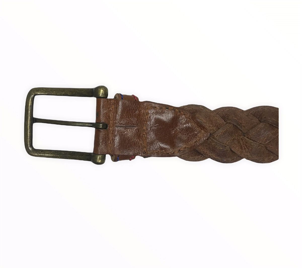Japanese Brand Japanese Brand Solid Grass Leather Buckle Belt Size ONE SIZE - 13 Thumbnail