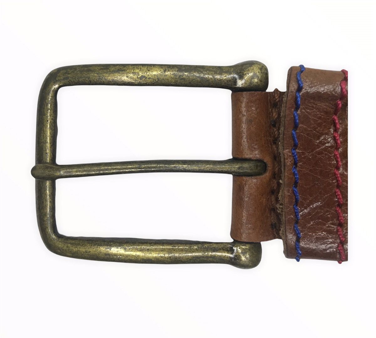 Japanese Brand Japanese Brand Solid Grass Leather Buckle Belt Size ONE SIZE - 3 Thumbnail