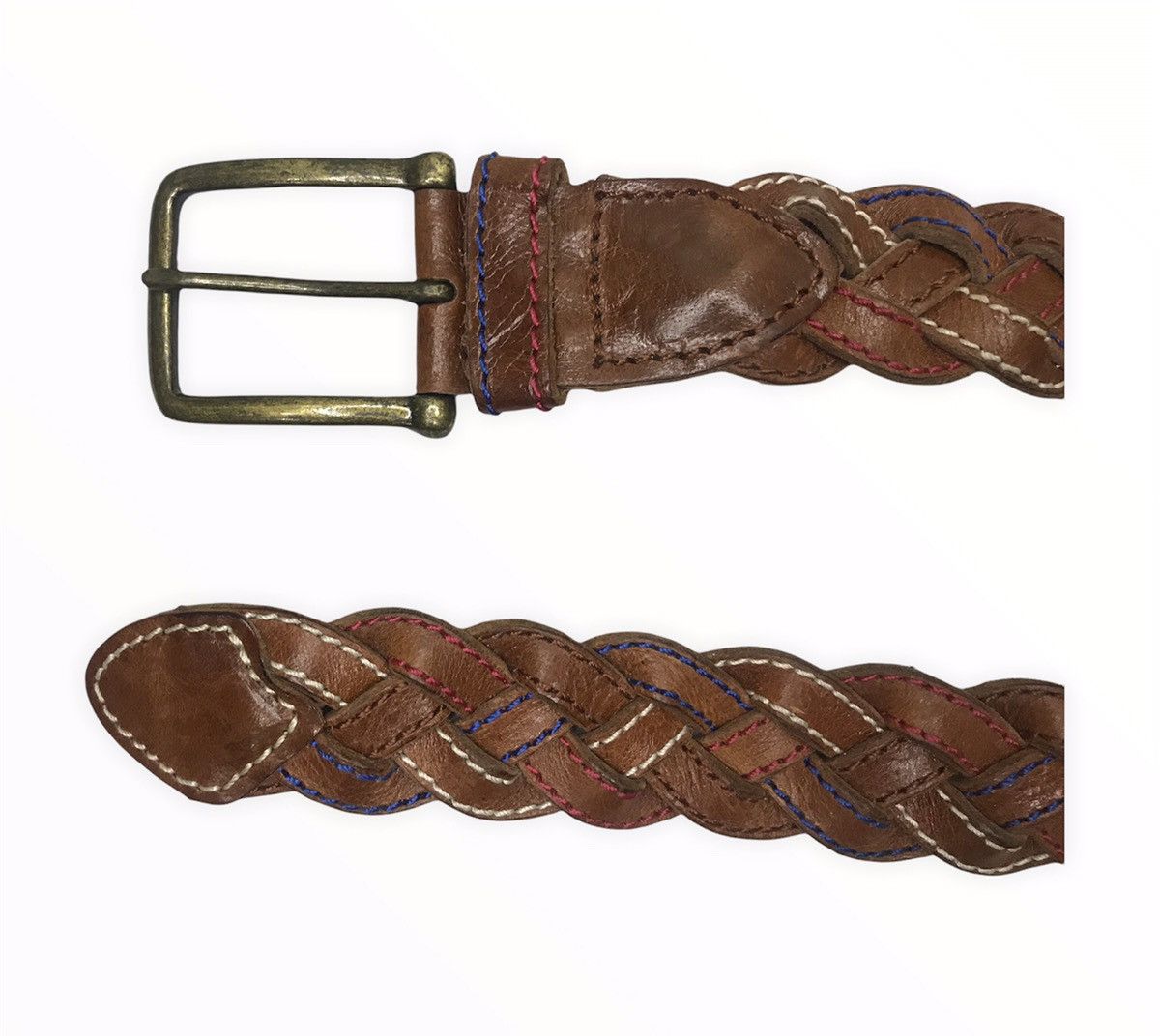 Japanese Brand Japanese Brand Solid Grass Leather Buckle Belt Size ONE SIZE - 16 Thumbnail