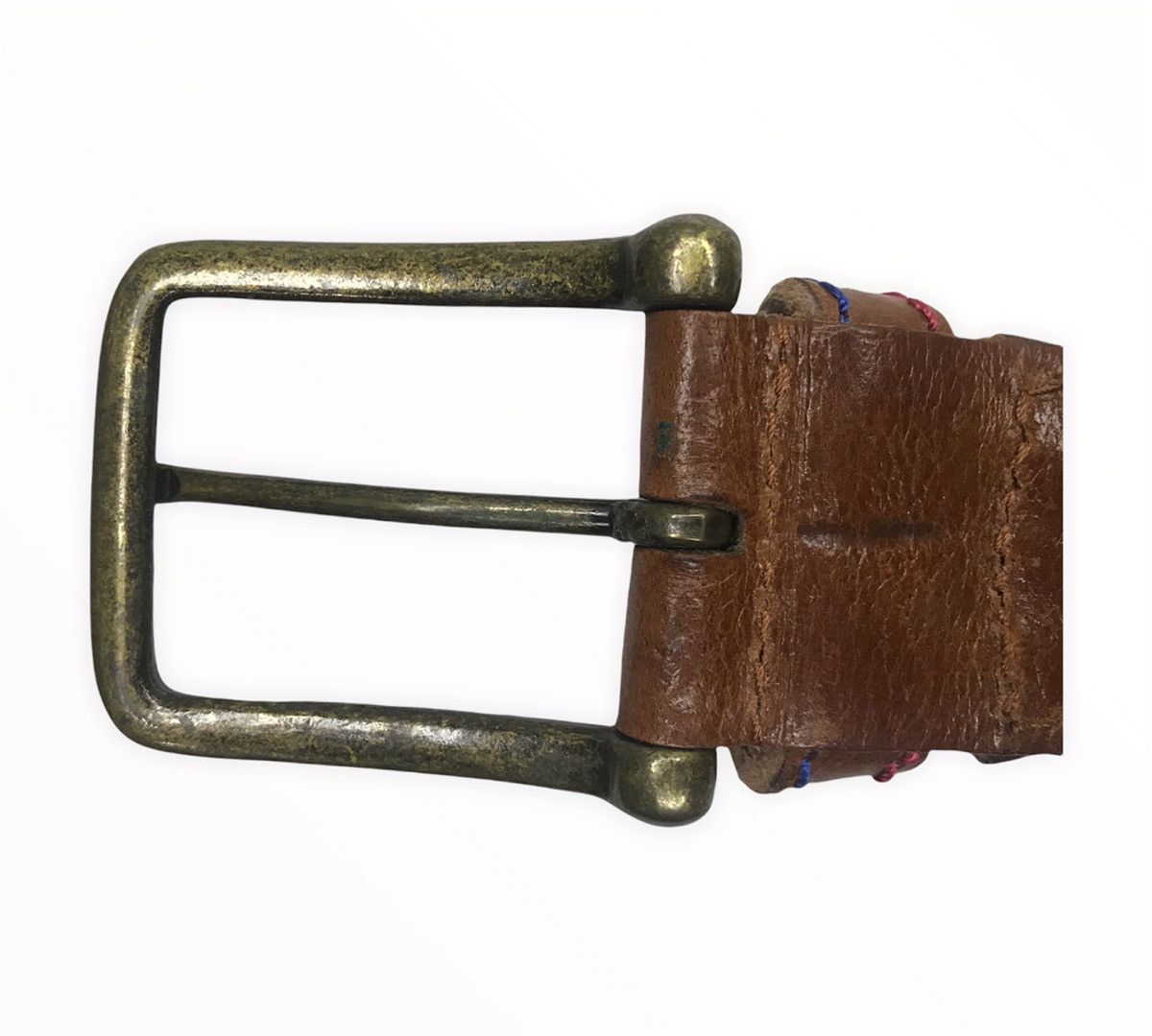Japanese Brand Japanese Brand Solid Grass Leather Buckle Belt Size ONE SIZE - 12 Thumbnail