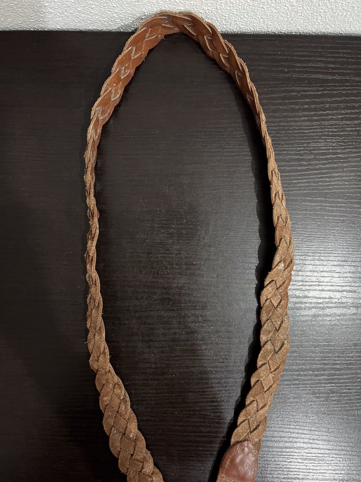 Lee Lee Braided Design Leather Belt Size ONE SIZE - 11 Thumbnail