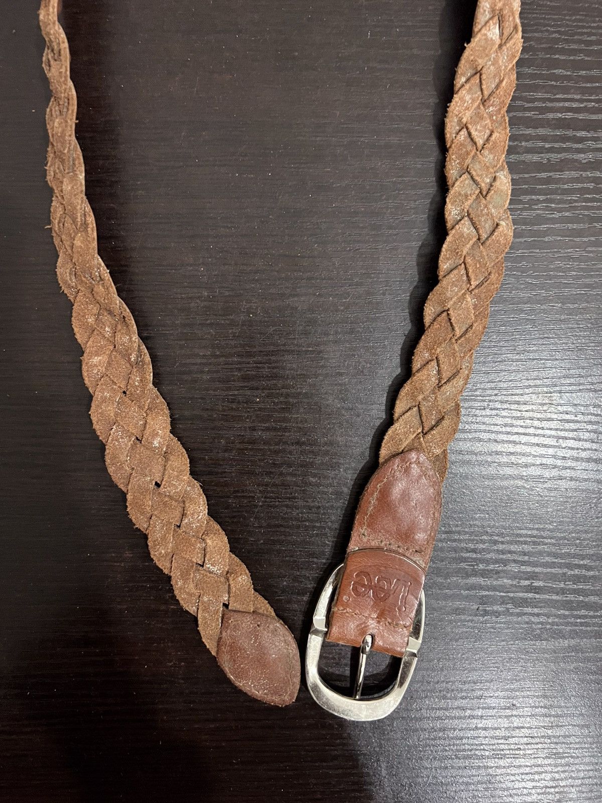 Lee Lee Braided Design Leather Belt Size ONE SIZE - 10 Thumbnail