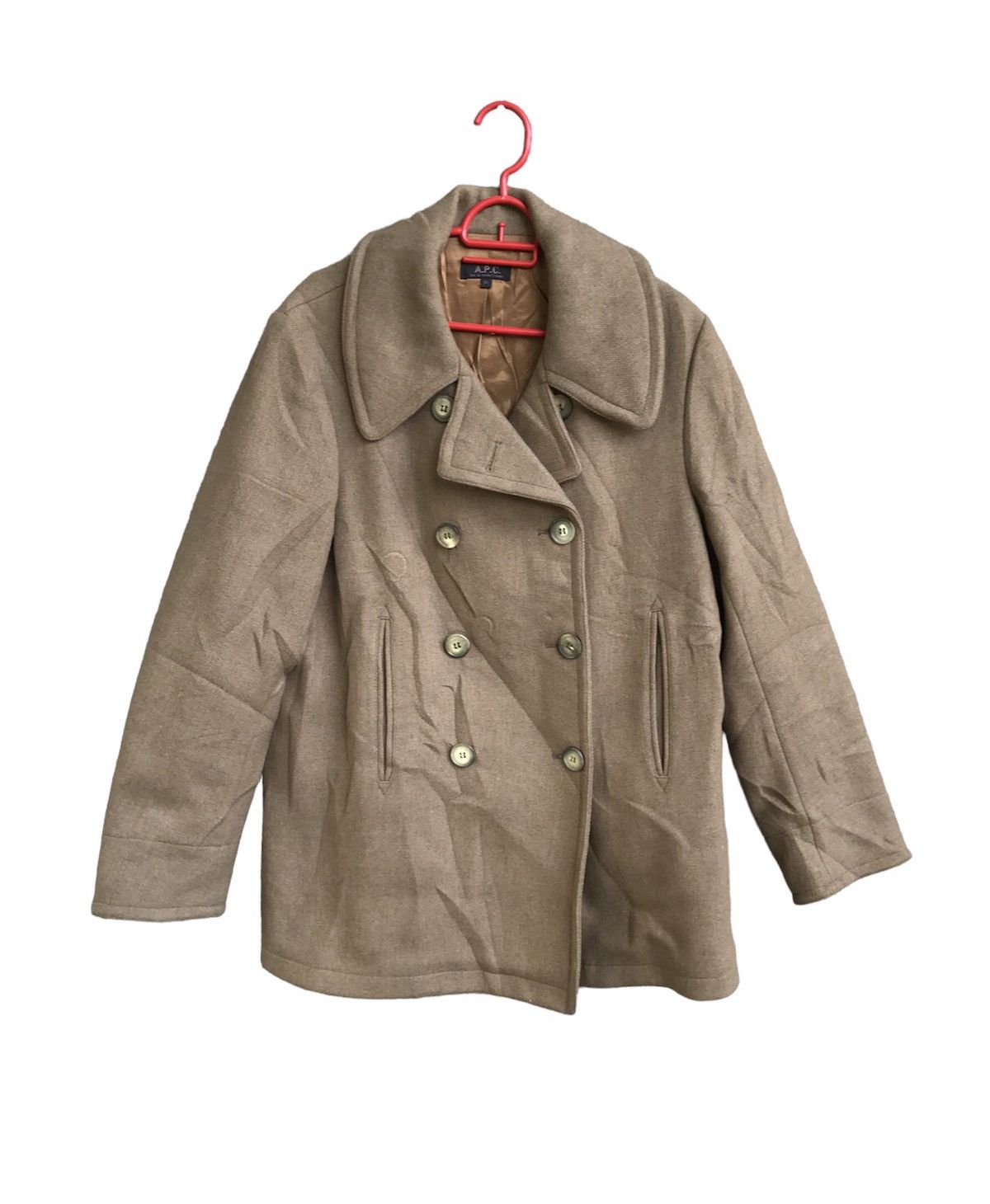 A.P.C. × Vintage VTG APC WOOL JACKET Size M / US 6-8 / IT 42-44 - 2 Thumbnail