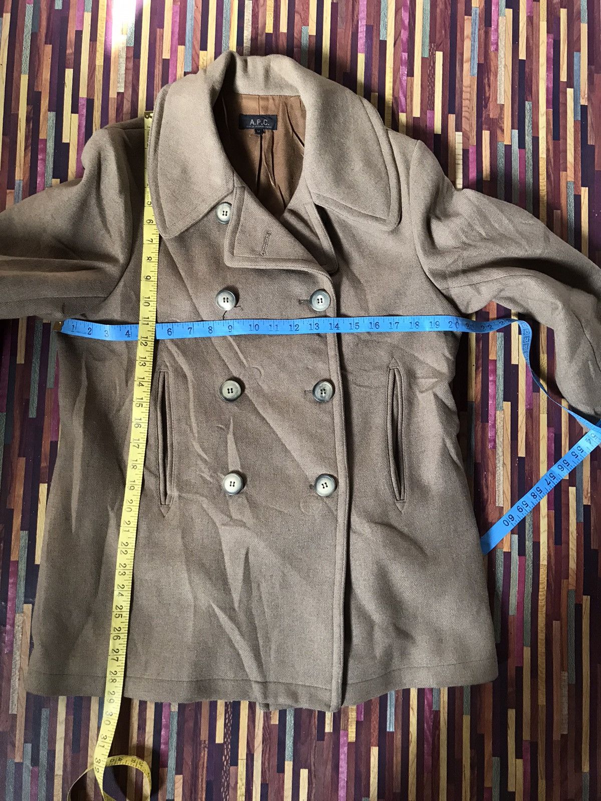 A.P.C. × Vintage VTG APC WOOL JACKET Size M / US 6-8 / IT 42-44 - 7 Thumbnail