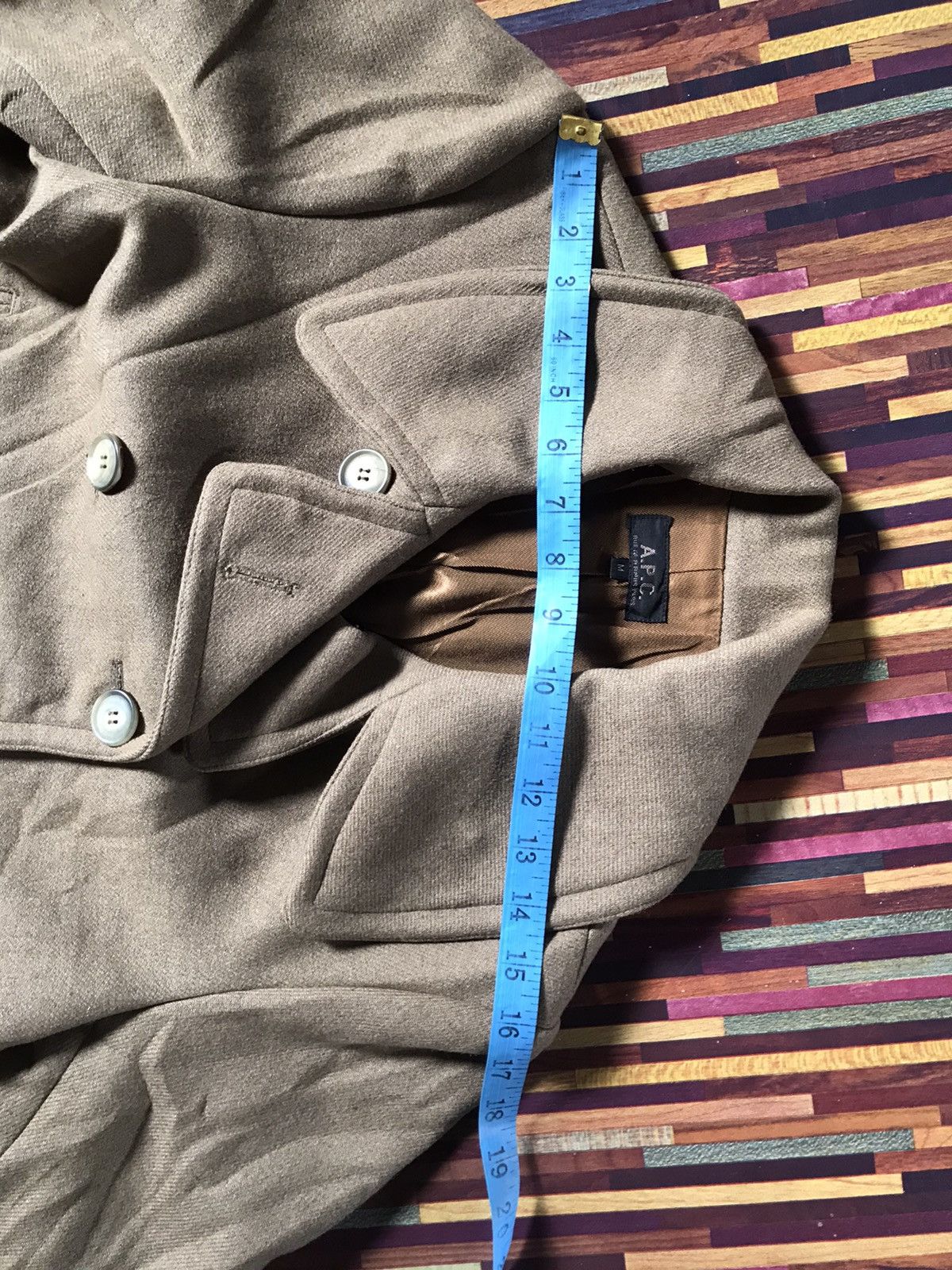 A.P.C. × Vintage VTG APC WOOL JACKET Size M / US 6-8 / IT 42-44 - 10 Thumbnail