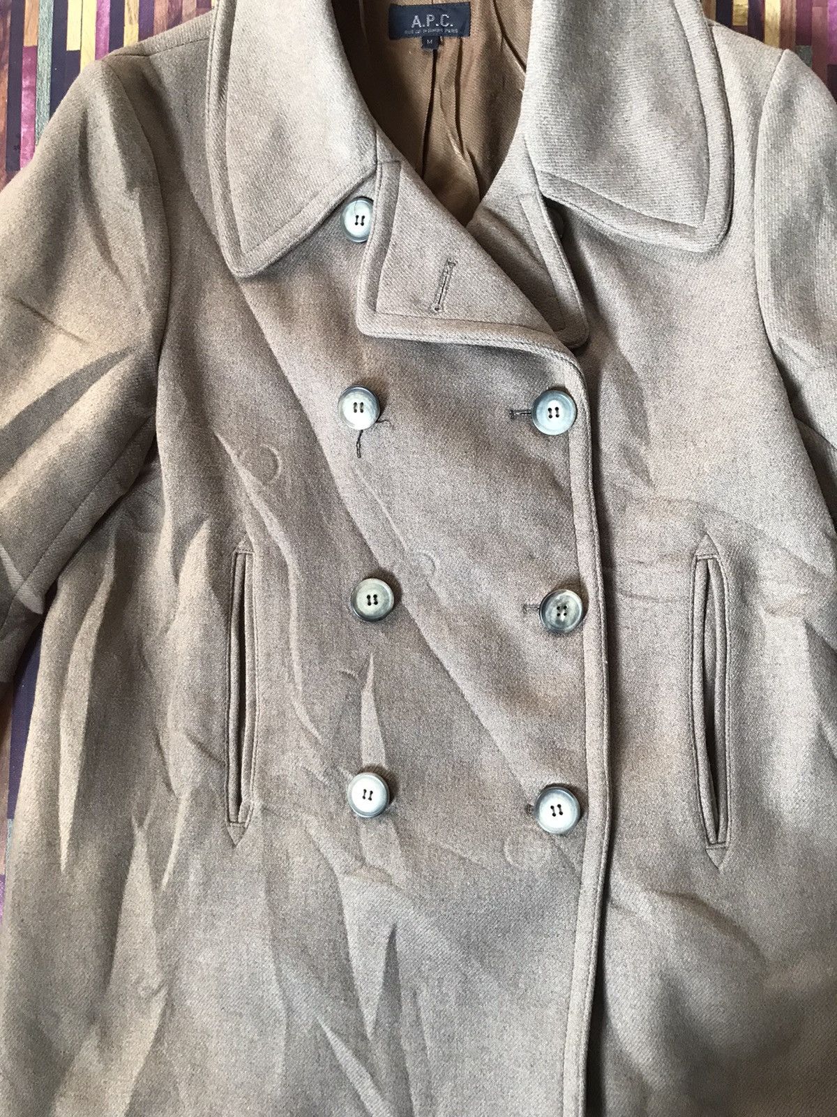 A.P.C. × Vintage VTG APC WOOL JACKET Size M / US 6-8 / IT 42-44 - 6 Thumbnail