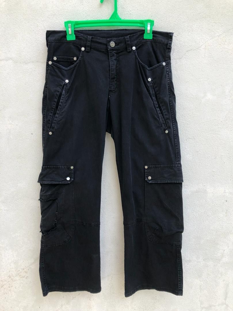 Neil Barrett Neli Barrett X Puma Rips Distressed Wide Leg Cargo Size US 32 / EU 48 - 1 Thumbnail