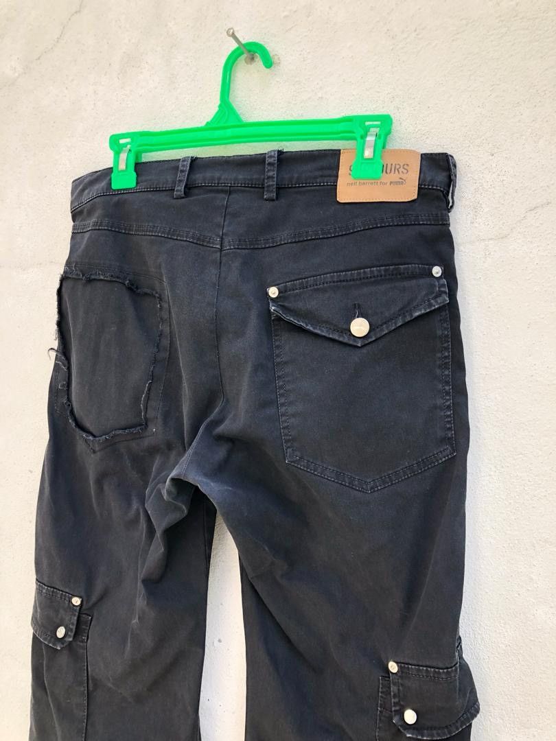 Neil Barrett Neli Barrett X Puma Rips Distressed Wide Leg Cargo Size US 32 / EU 48 - 9 Thumbnail