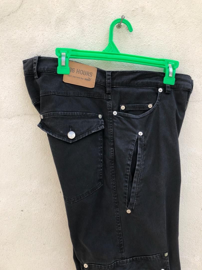 Neil Barrett Neli Barrett X Puma Rips Distressed Wide Leg Cargo Size US 32 / EU 48 - 14 Thumbnail