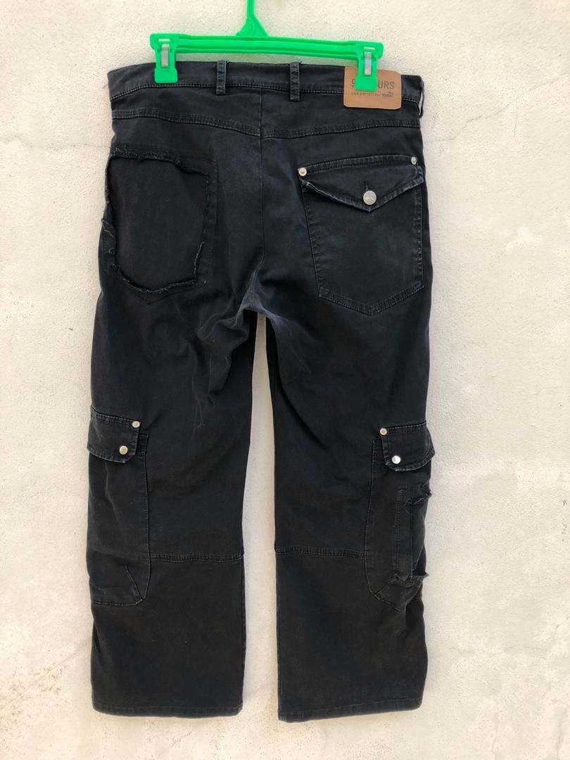 Neil Barrett Neli Barrett X Puma Rips Distressed Wide Leg Cargo Size US 32 / EU 48 - 7 Thumbnail