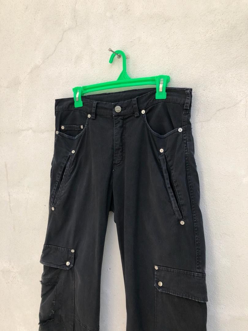 Neil Barrett Neli Barrett X Puma Rips Distressed Wide Leg Cargo Size US 32 / EU 48 - 3 Thumbnail