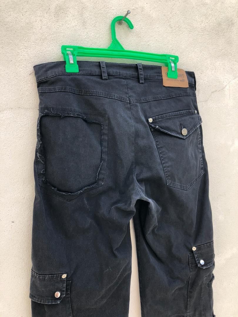 Neil Barrett Neli Barrett X Puma Rips Distressed Wide Leg Cargo Size US 32 / EU 48 - 8 Thumbnail