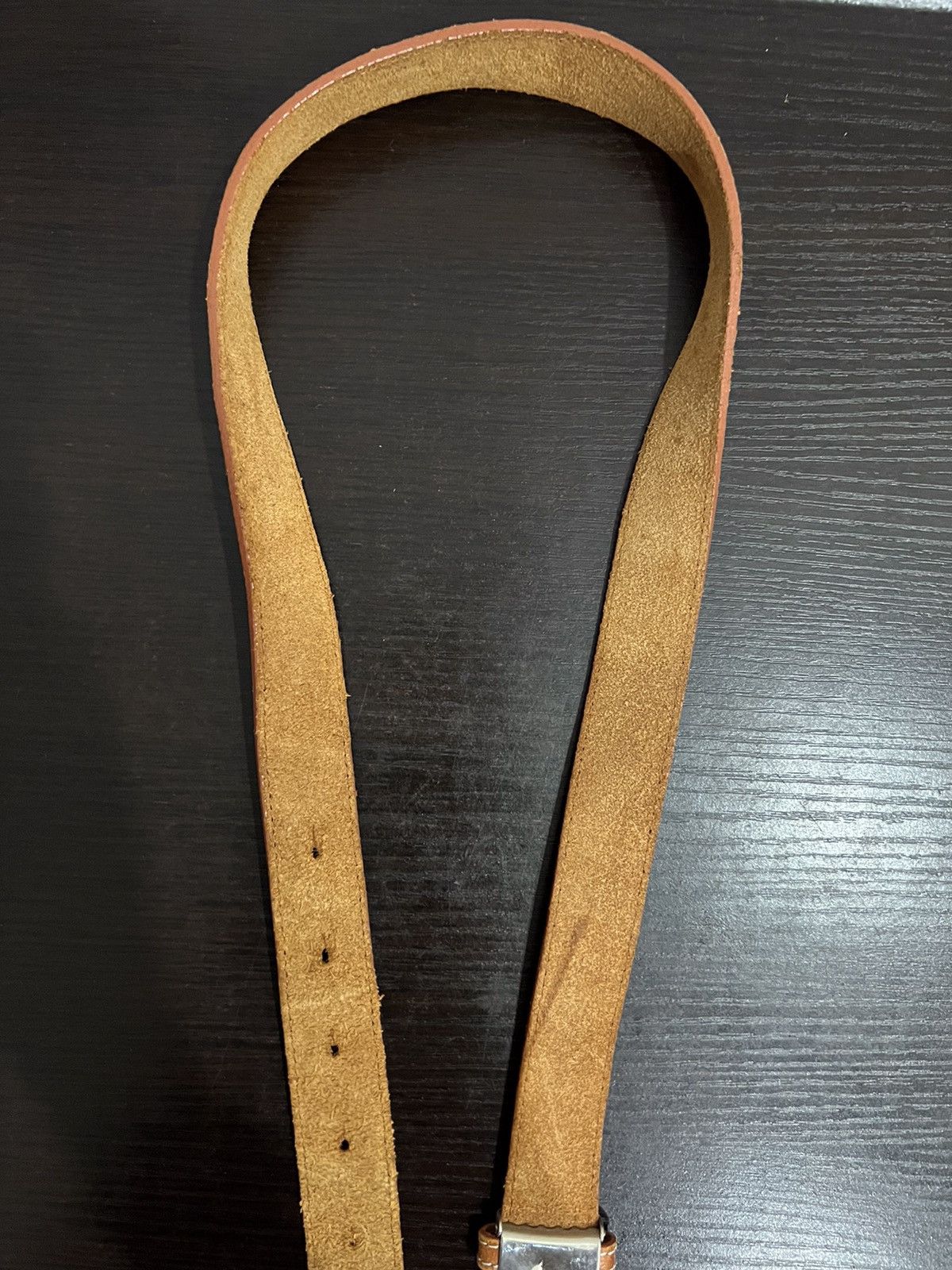Leather Vintage Buckle Belt Size ONE SIZE - 10 Thumbnail