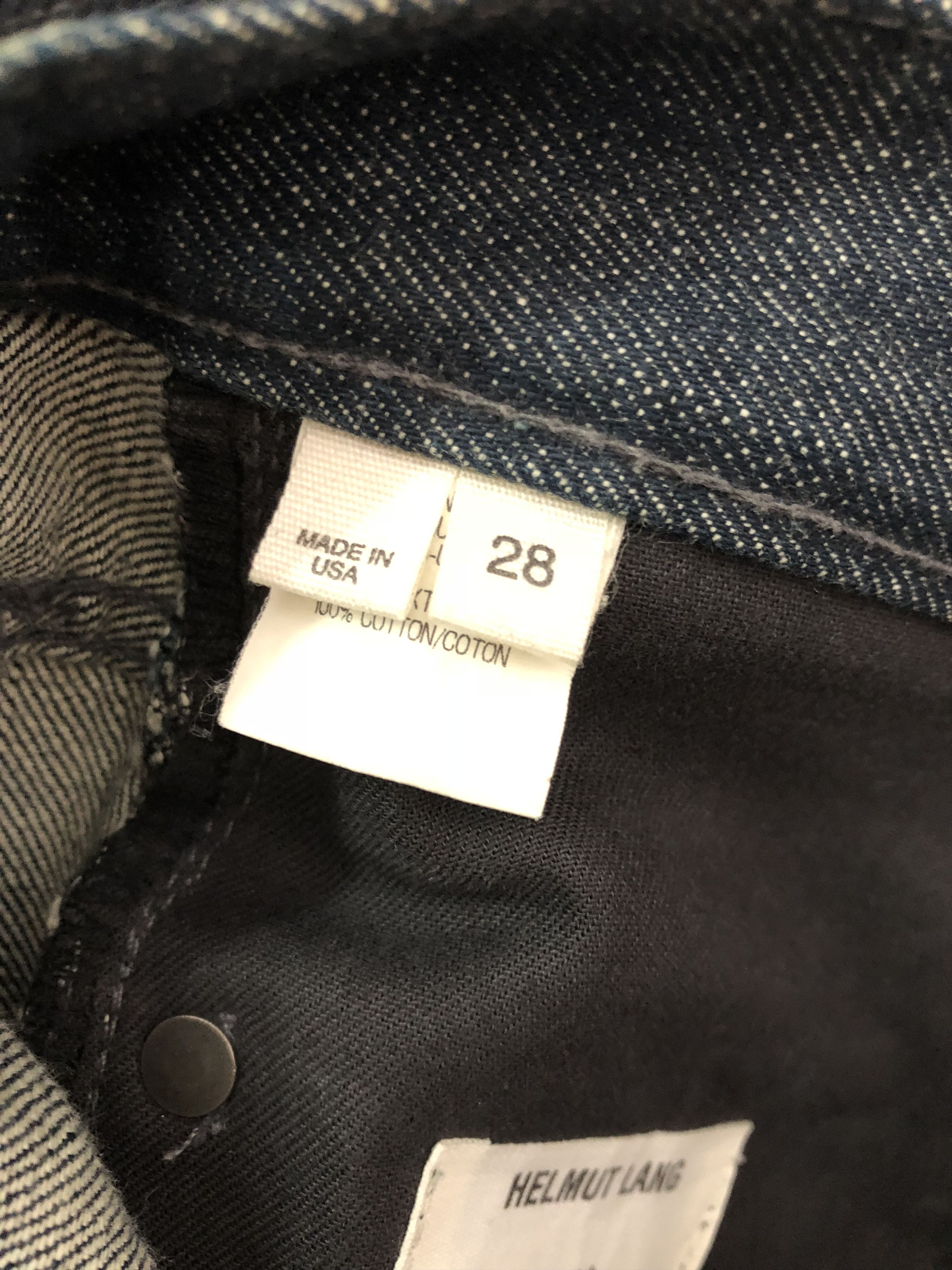 Helmut Lang 👉🔥 Made in Usa Helmut Lang New York Buttonfly Denim Jeans Size US 29 - 10 Thumbnail