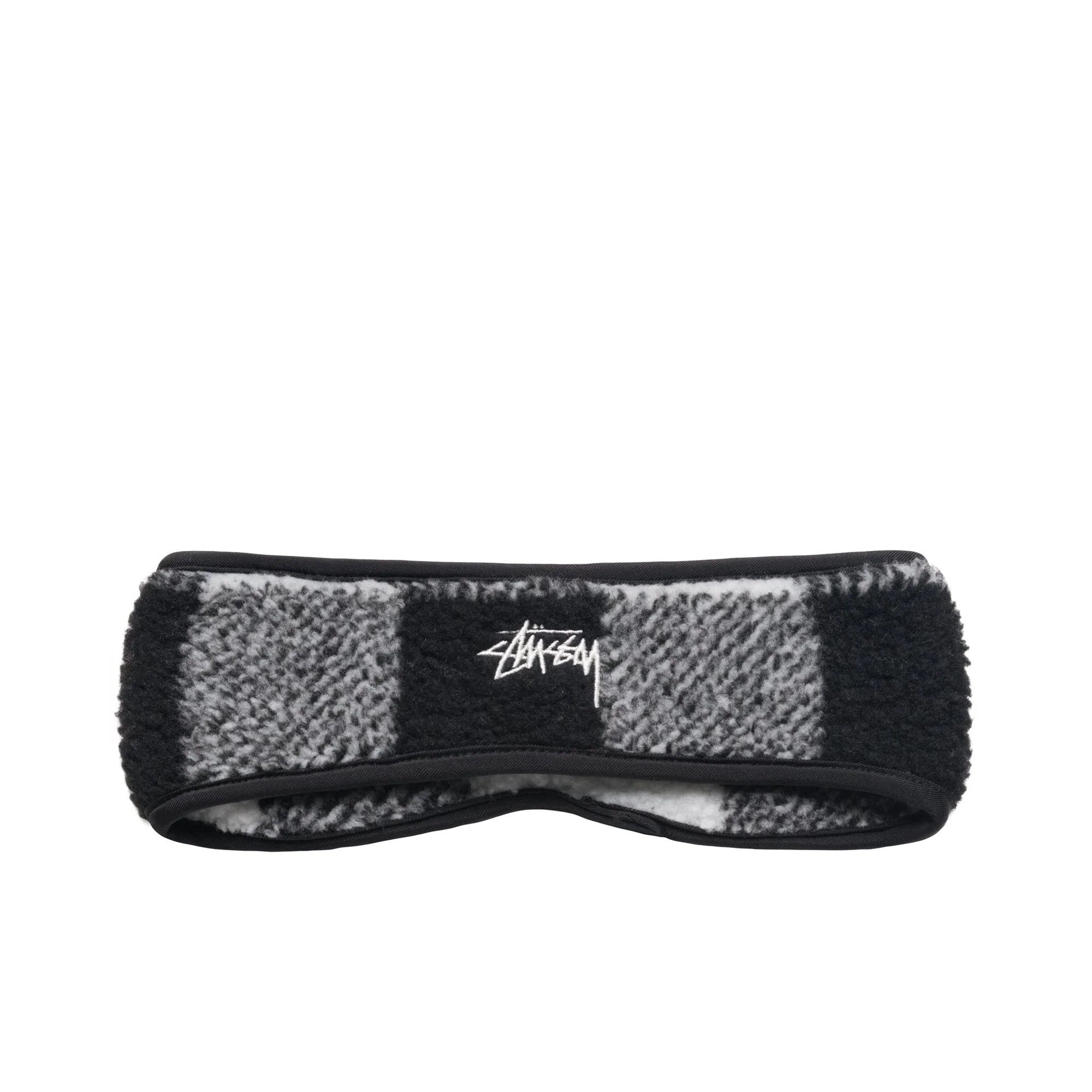 Stussy PLAID POLAR FLEECE HEADBAND Size ONE SIZE - 1 Thumbnail