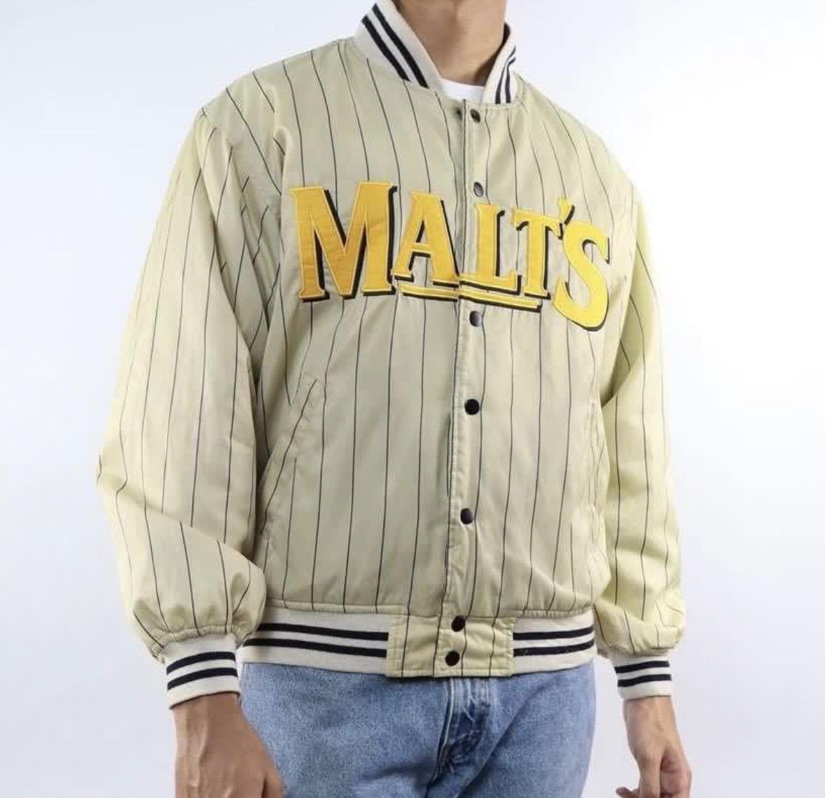 Vintage Vintage Malt's Beer Reversible Satin Jacket | Grailed