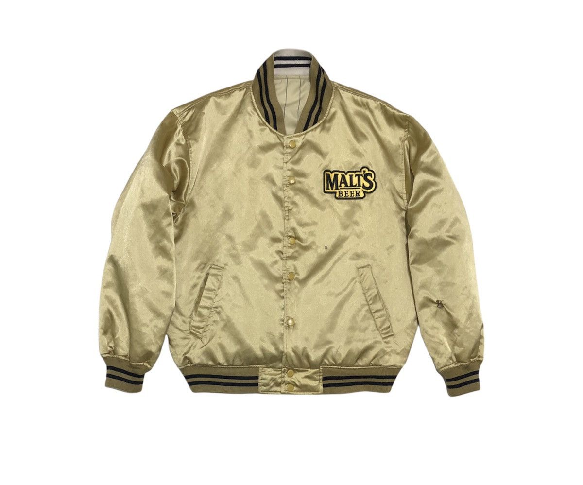 Vintage Vintage Malt's Beer Reversible Satin Jacket Size US M / EU 48-50 / 2 - 13 Thumbnail