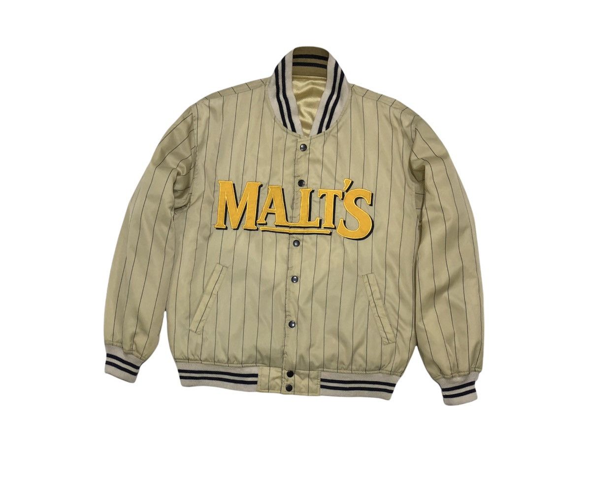 Vintage Vintage Malt's Beer Reversible Satin Jacket Size US M / EU 48-50 / 2 - 8 Thumbnail