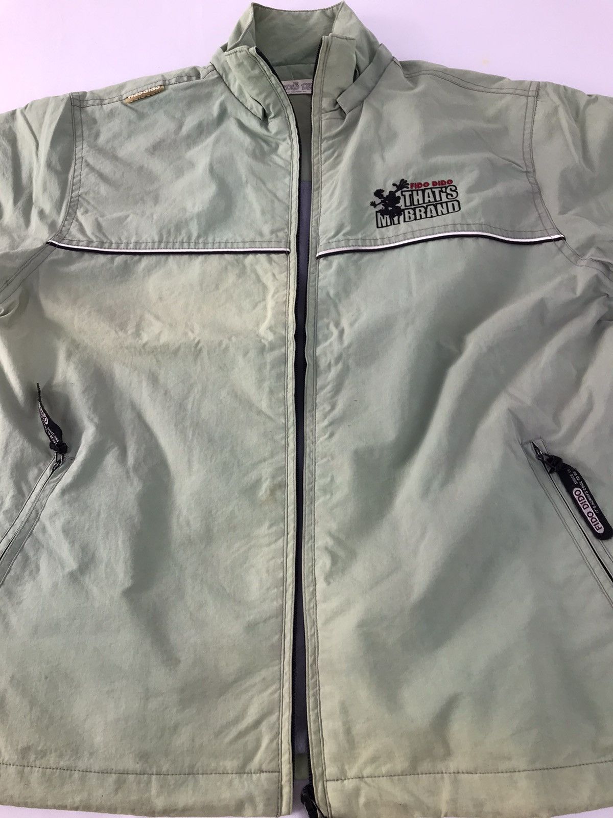 Vintage Fido Dido That My Brand Quilted Windbreakers Jacket Zip Up Size US L / EU 52-54 / 3 - 7 Thumbnail