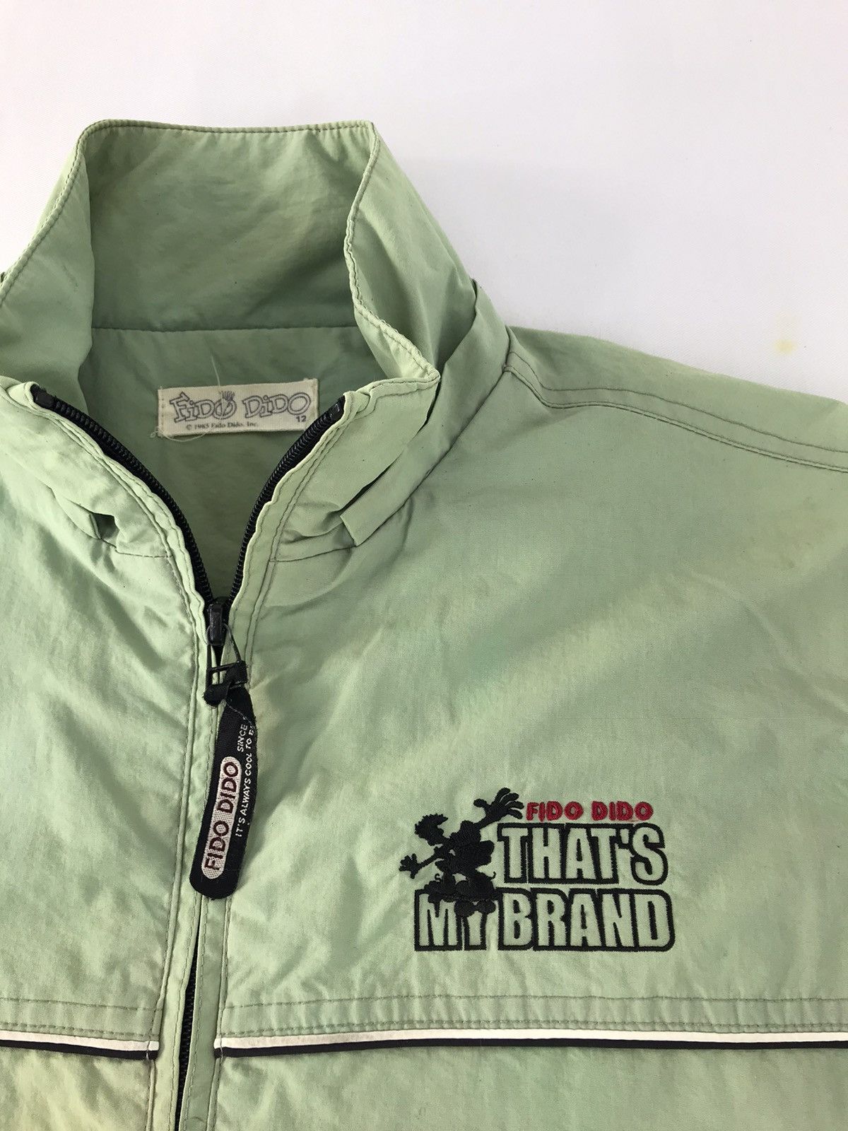Vintage Fido Dido That My Brand Quilted Windbreakers Jacket Zip Up Size US L / EU 52-54 / 3 - 4 Thumbnail