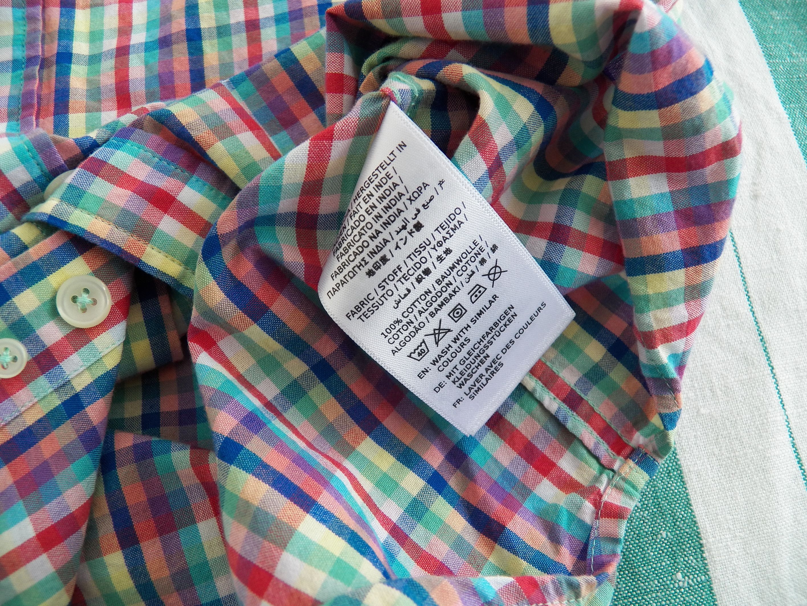 Gant GANT Madras Plaid SHIRT Regular Fit Size M 15 3/4 Multi Size US M / EU 48-50 / 2 - 5 Thumbnail