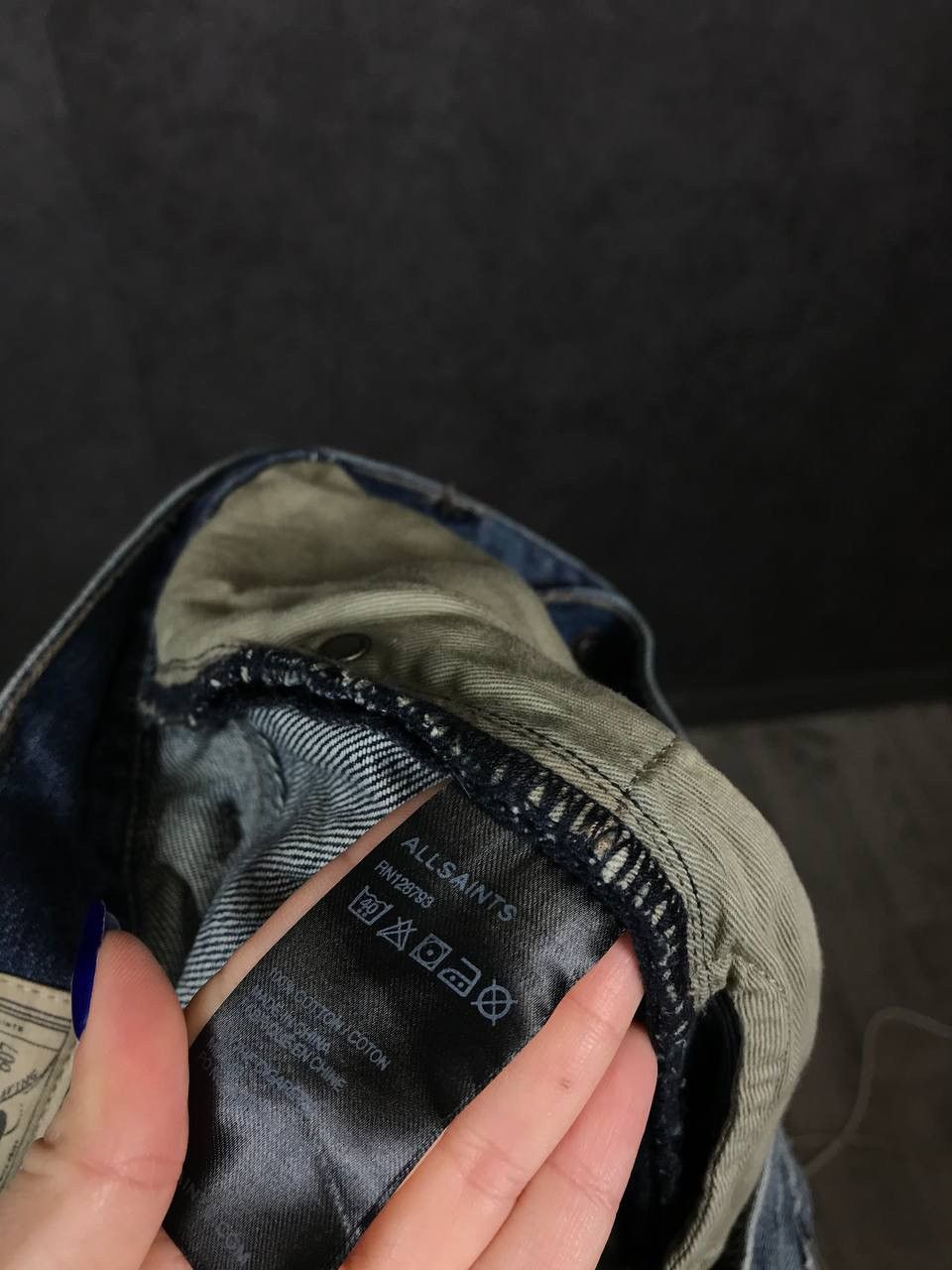 Allsaints Allsaints luxury streetwear distressed denim jeans Size US 30 / EU 46 - 7 Thumbnail