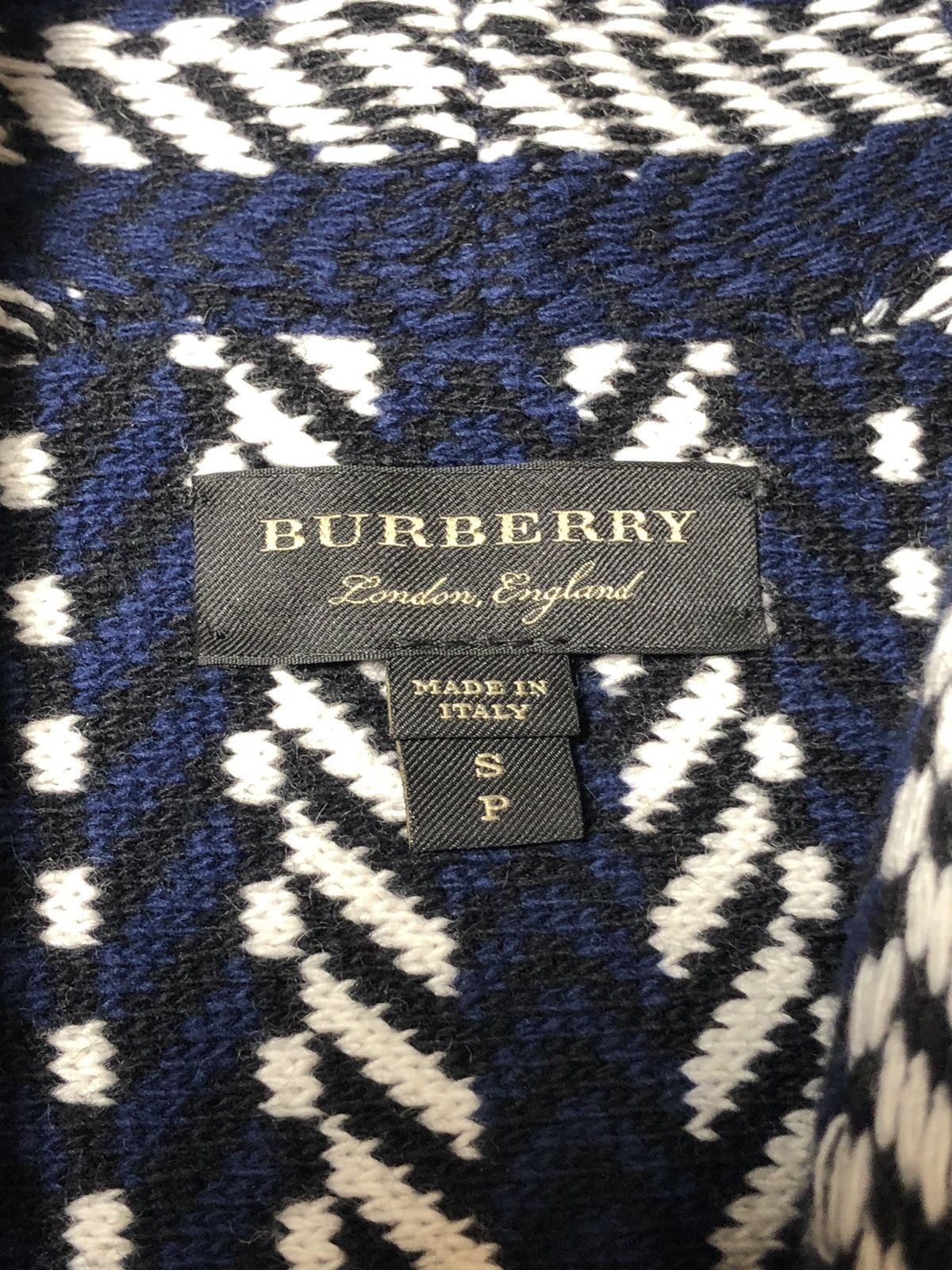 Burberry Burberry Prorsum Fringed Jacquard Herringbone Blanket Jacket Size S / US 4 / IT 40 - 3 Thumbnail
