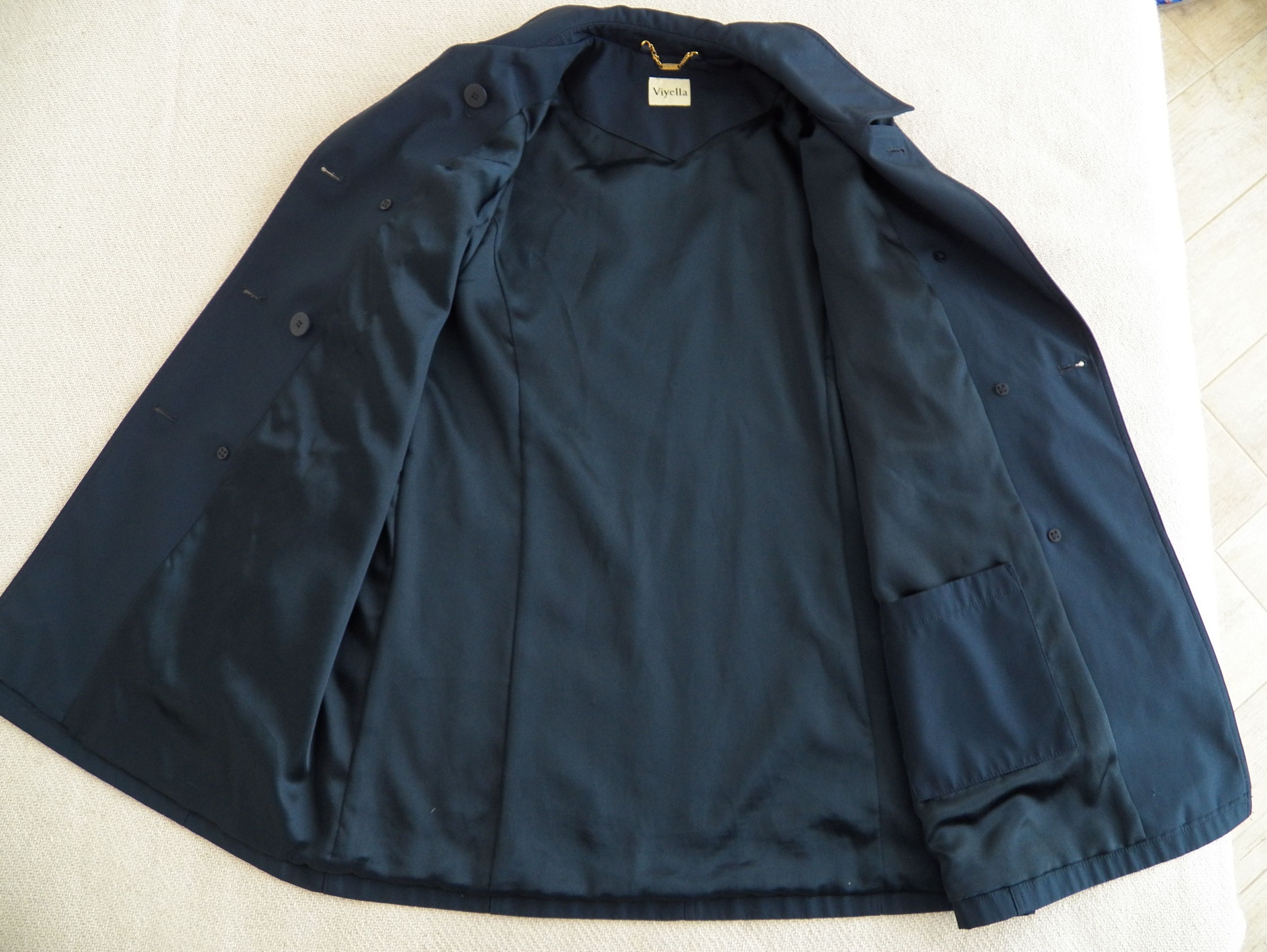 Viyella Vintage Viyella Womens DB Coat Raincoat Size M Polyester Size M / US 6-8 / IT 42-44 - 3 Thumbnail