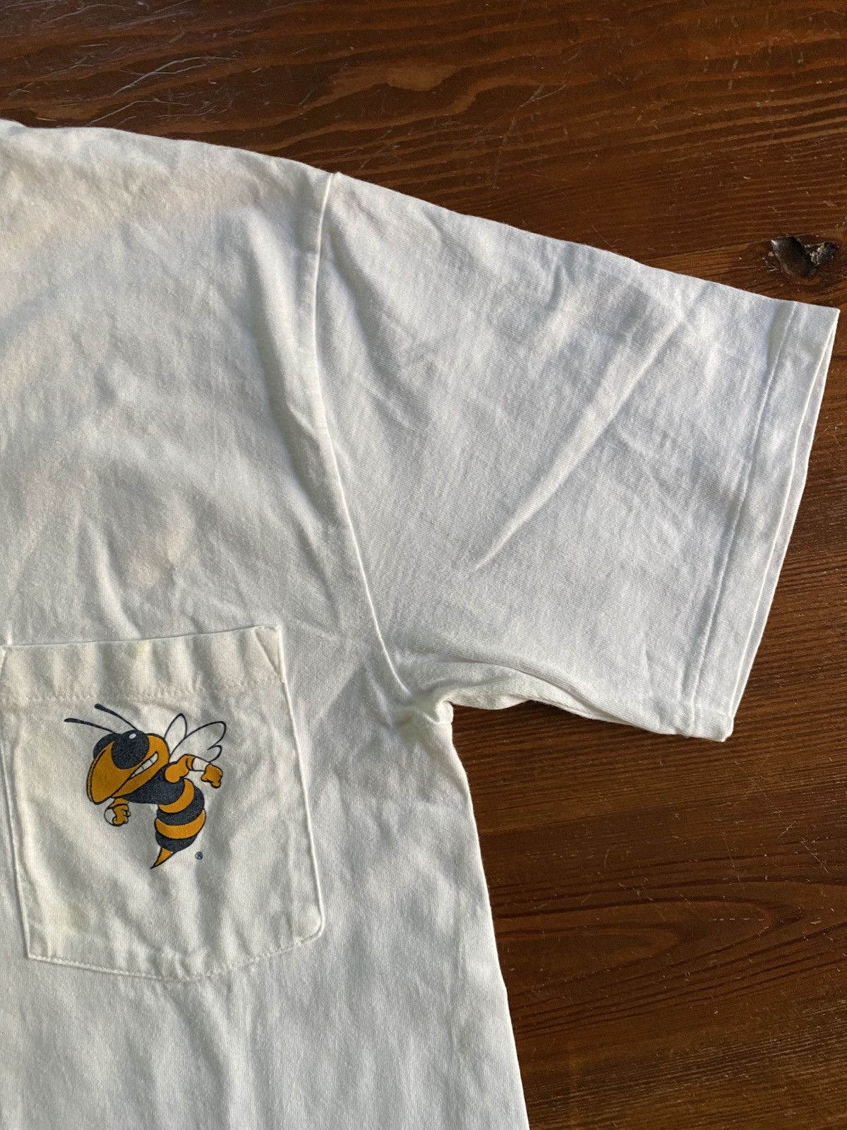 NCAA Vintage 90’s Georgia Tech Single Stitch Pocket Tee Size US M / EU 48-50 / 2 - 5 Thumbnail