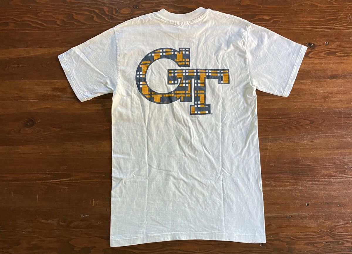 NCAA Vintage 90’s Georgia Tech Single Stitch Pocket Tee Size US M / EU 48-50 / 2 - 1 Thumbnail