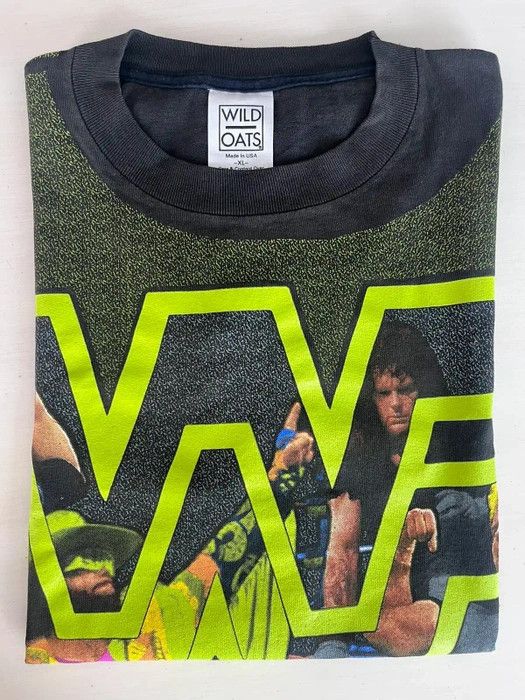 Vintage × WWE × WWF Vintage Rare WWF World Wrestling Federation All Over Print Size US XL / EU 56 / 4 - 2 Thumbnail