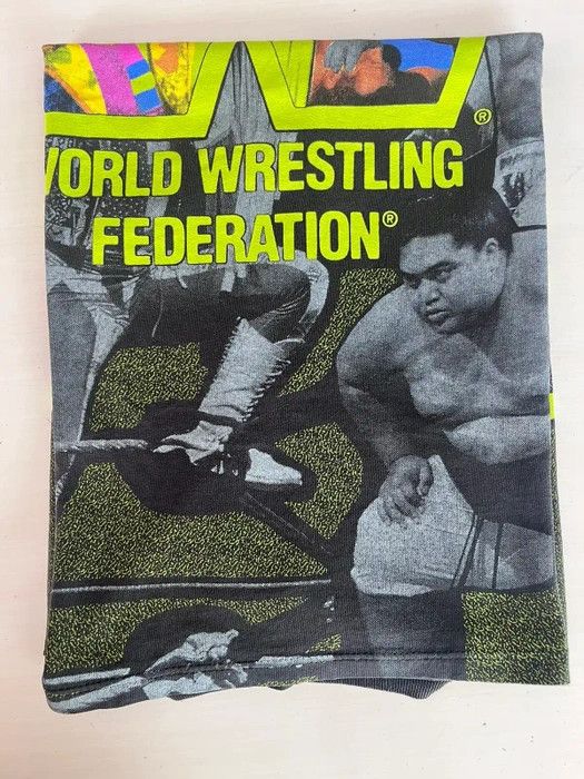 Vintage × WWE × WWF Vintage Rare WWF World Wrestling Federation All Over Print Size US XL / EU 56 / 4 - 3 Thumbnail