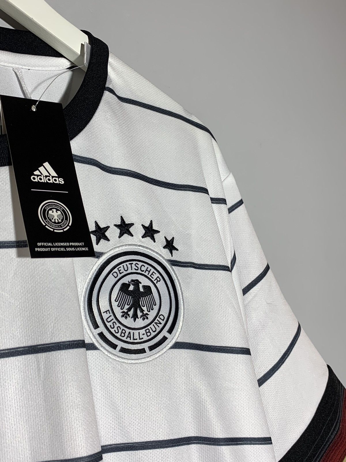 Adidas Germany Adidas 2020 New Home Y2k Streetwear Football Shirt Size US L / EU 52-54 / 3 - 4 Thumbnail