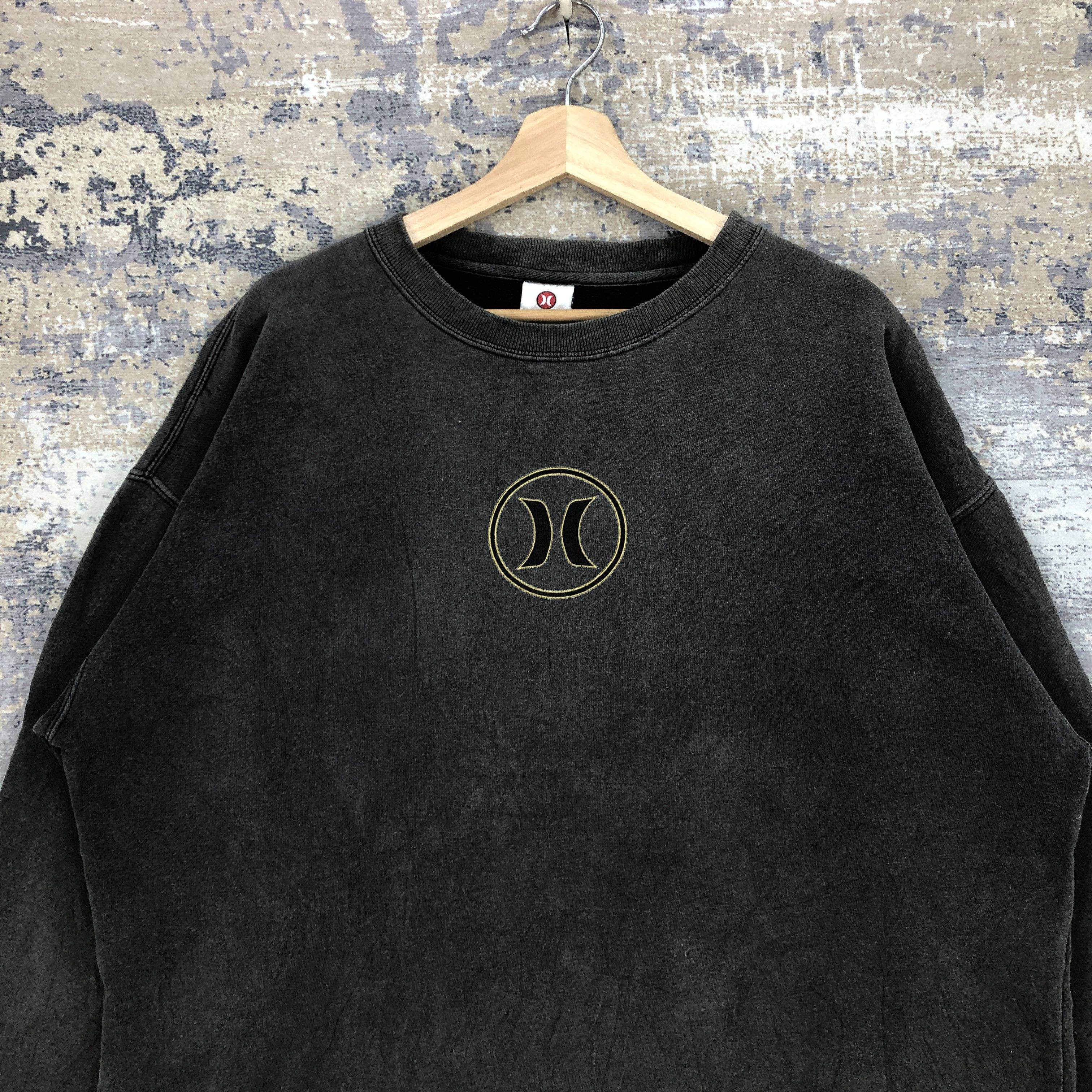 Hurley × Vintage Vintage 90s Hurley Sweater Skater Punk Sweatshirt Jumper Size US L / EU 52-54 / 3 - 2 Thumbnail