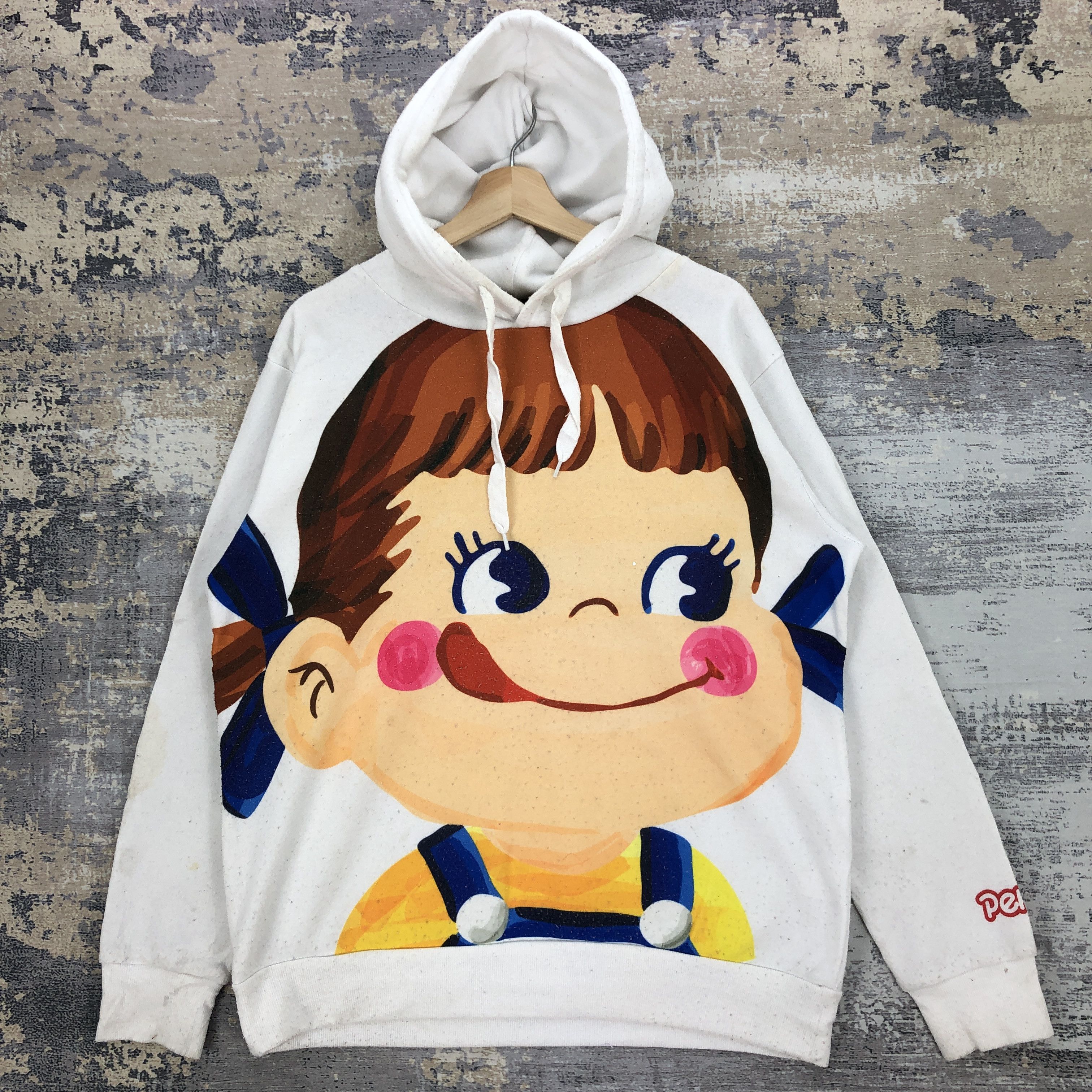 Japanese Brand × Vintage Vintage 2019 Milky Peko Chan Chocolate Hoodie Sweatshirt Size US L / EU 52-54 / 3 - 2 Thumbnail