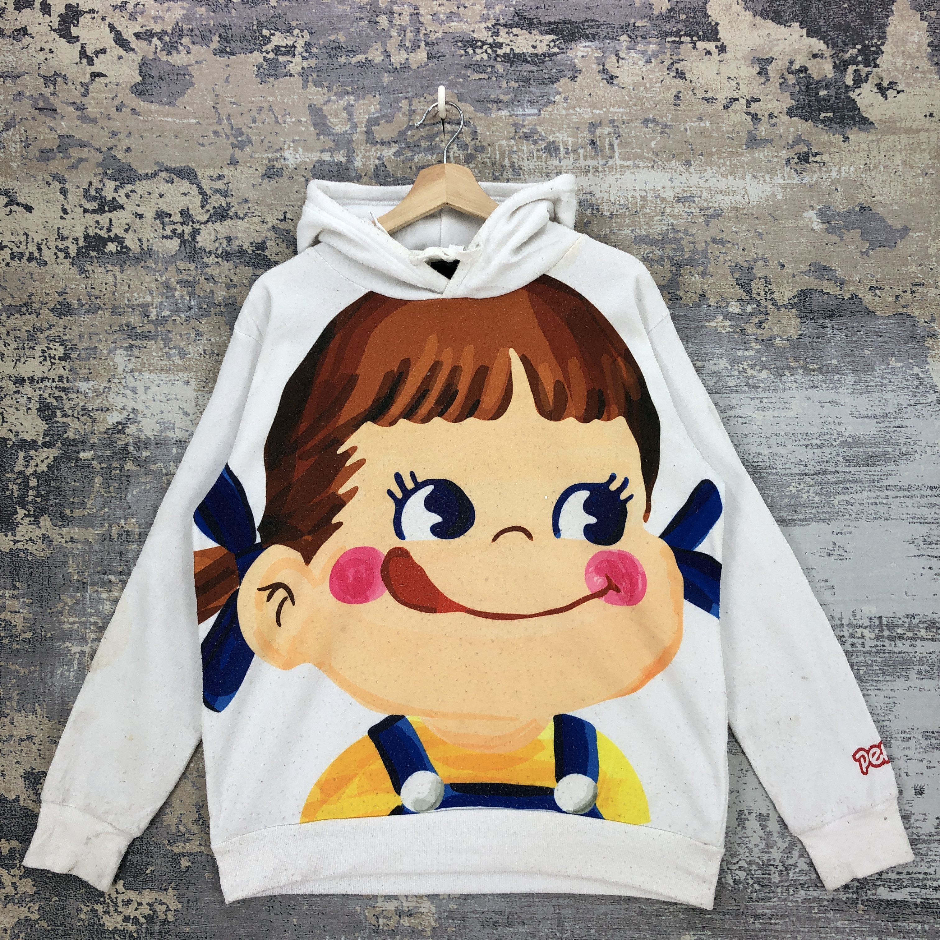 Japanese Brand × Vintage Vintage 2019 Milky Peko Chan Chocolate Hoodie Sweatshirt Size US L / EU 52-54 / 3 - 1 Thumbnail